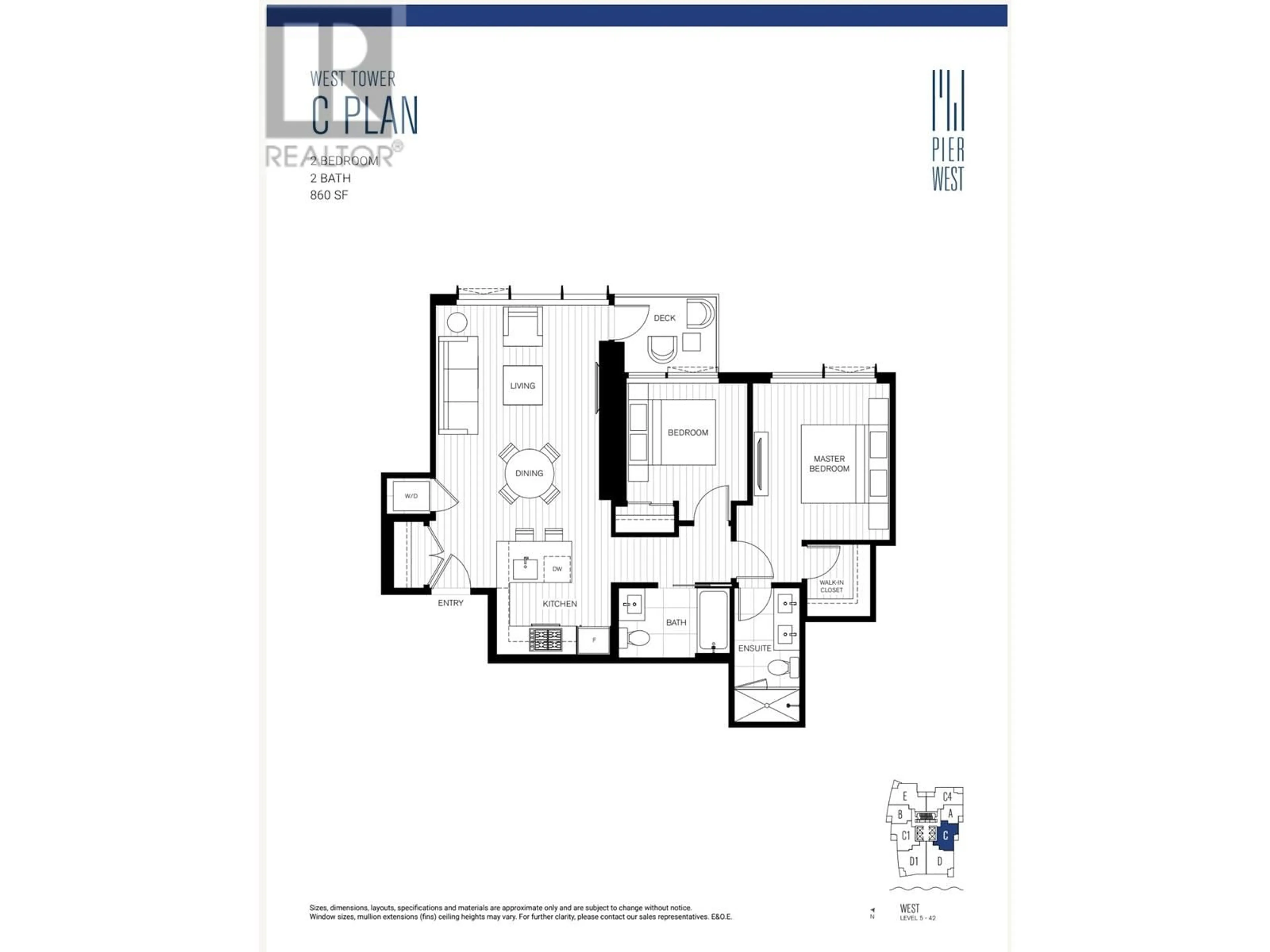 Floor plan for 906 680 QUAYSIDE DRIVE, New Westminster British Columbia V3M0P2