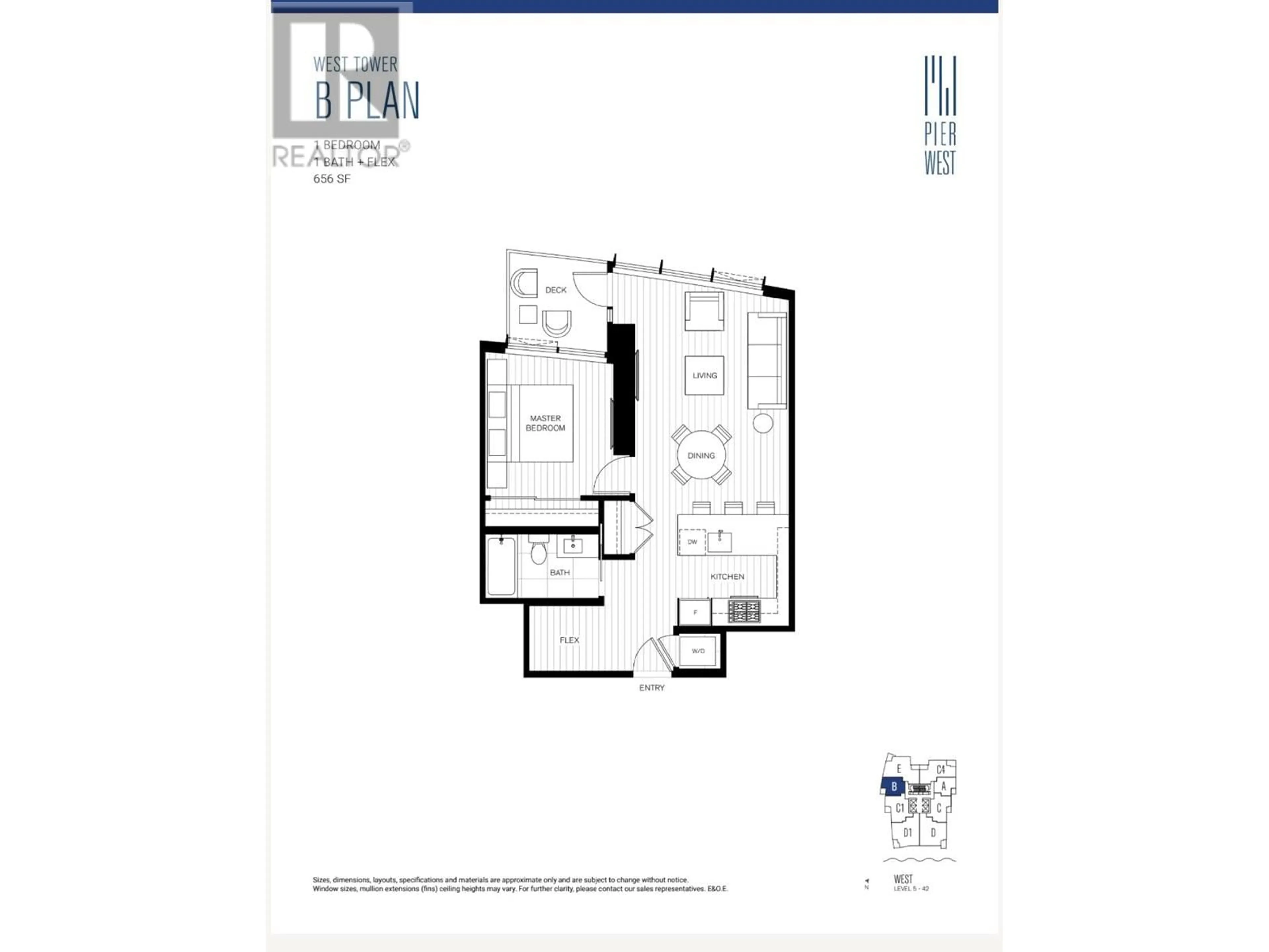 Floor plan for 2302 680 QUAYSIDE DRIVE, New Westminster British Columbia V3M0P2