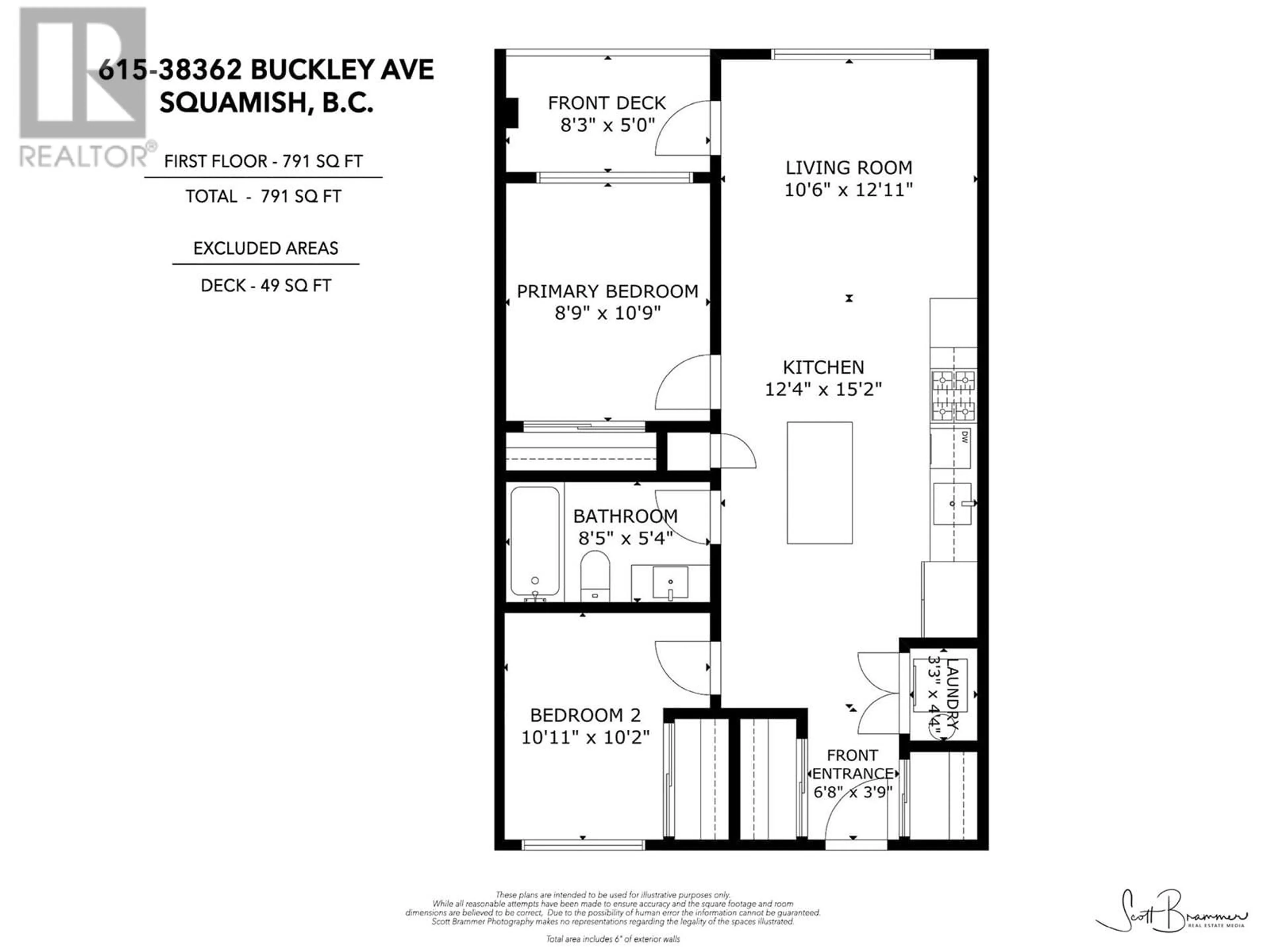 Floor plan for 615 38362 BUCKLEY AVENUE, Squamish British Columbia V8B0J8