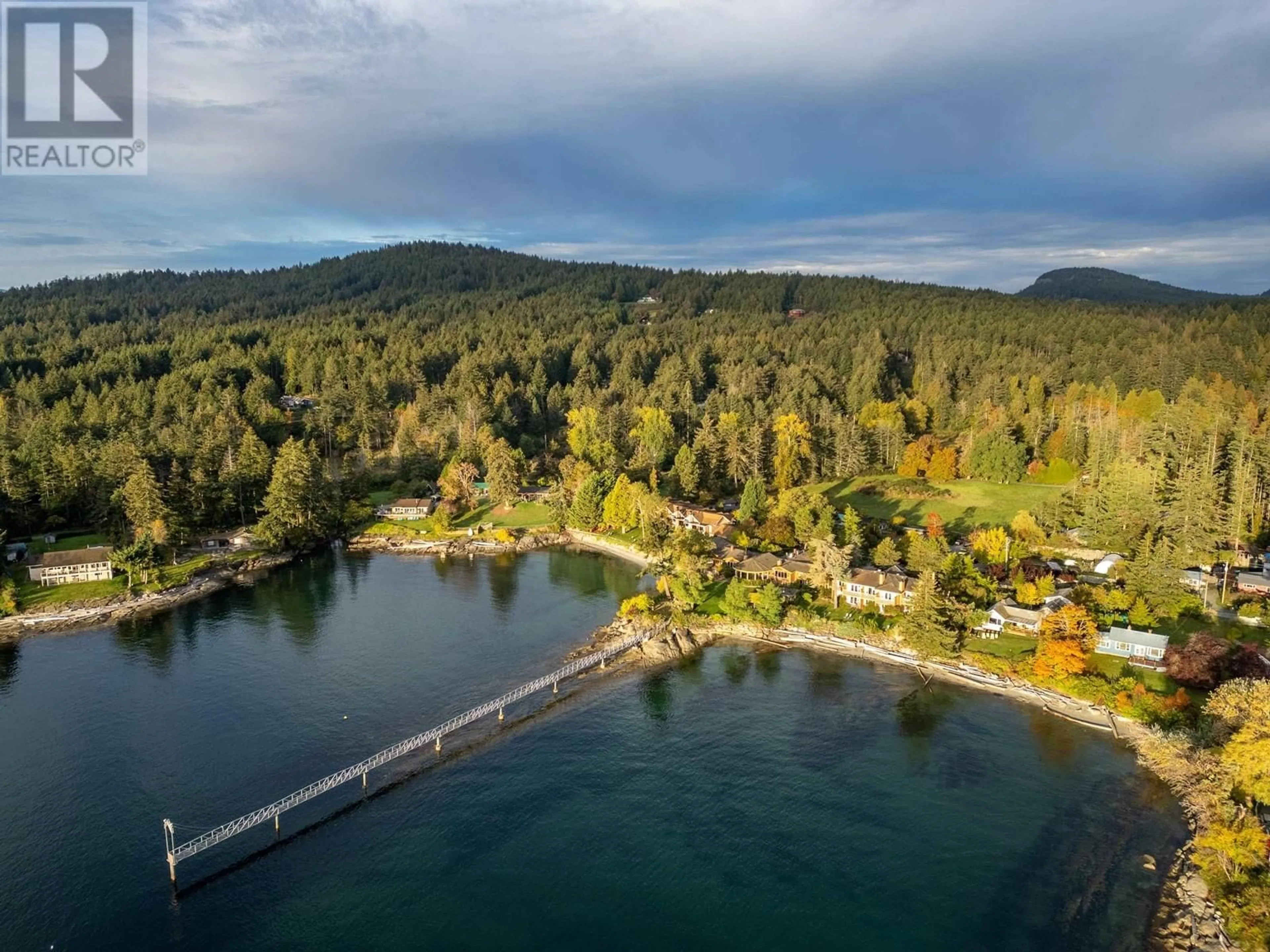 A pic from outside/outdoor area/front of a property/back of a property/a pic from drone, water/lake/river/ocean view for 105 MADRONA ROAD, Galiano Island British Columbia V0N1P0