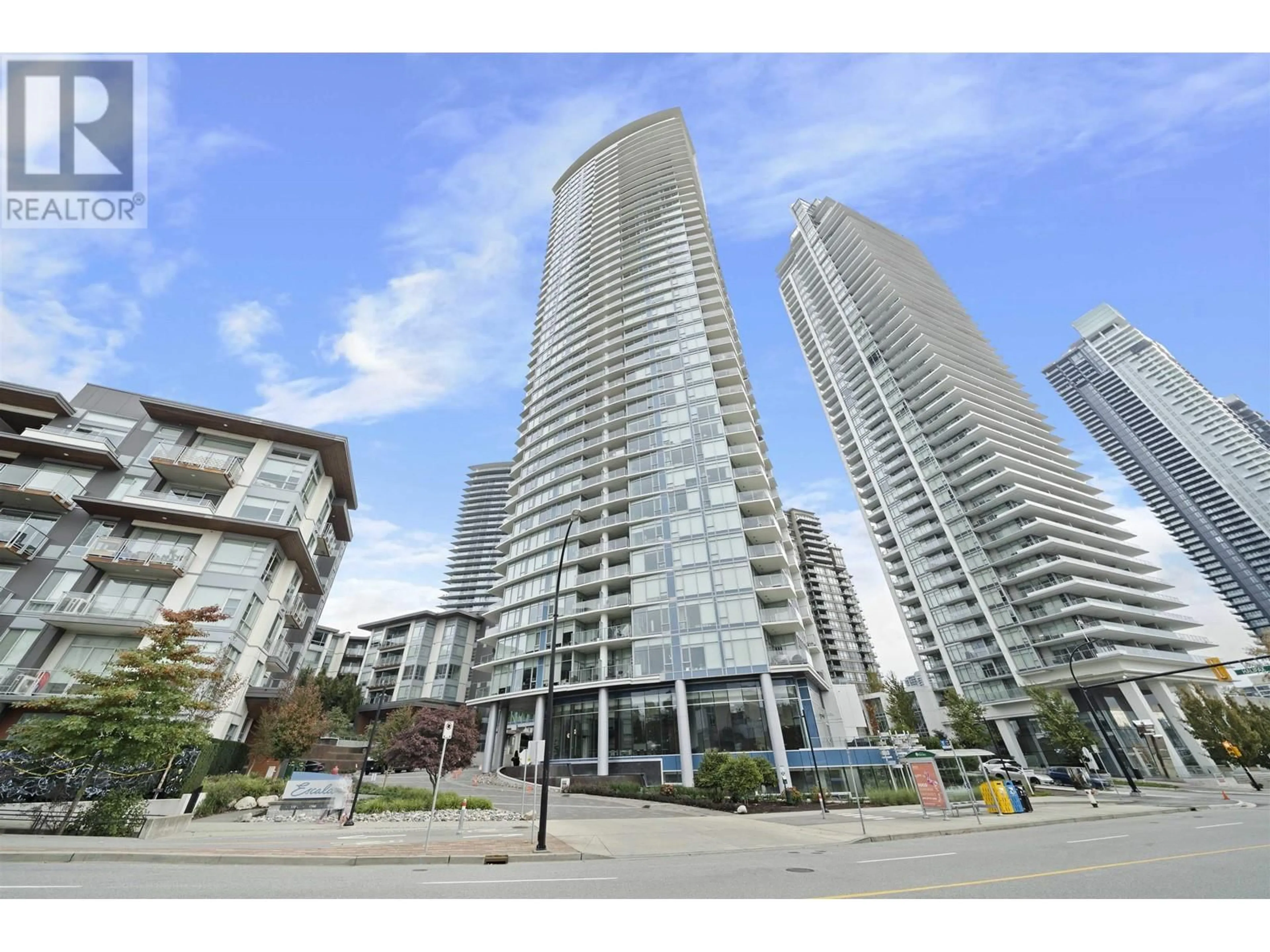 A pic from exterior of the house or condo, the street view for 2801 1788 GILMORE AVENUE, Burnaby British Columbia V5C0L5