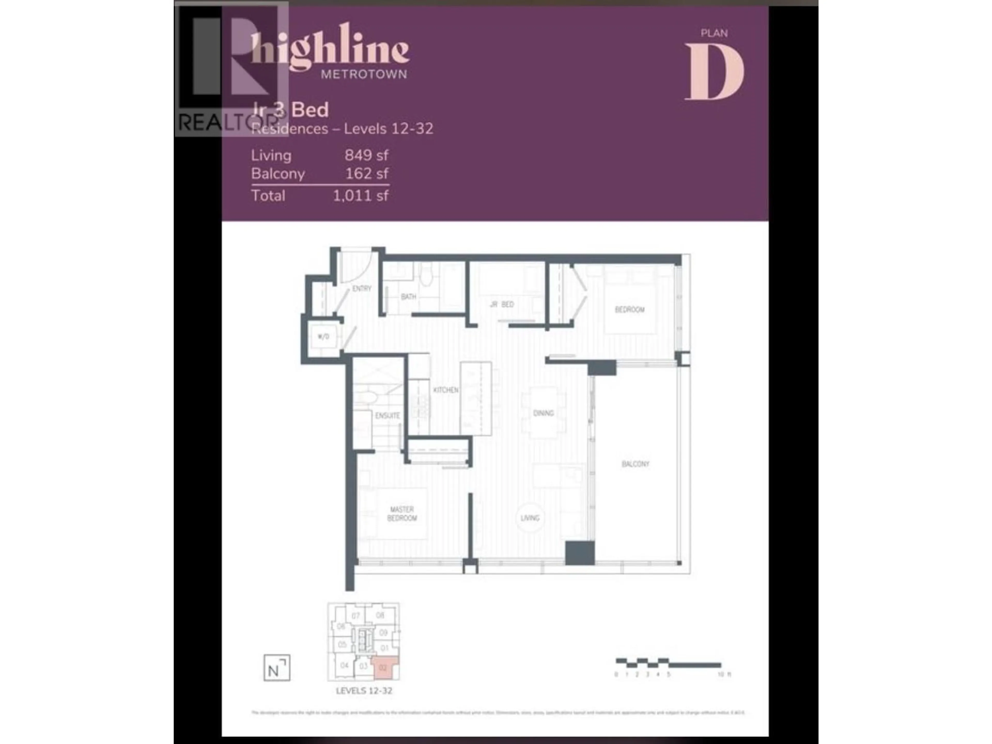 Floor plan for 1702 6511 SUSSEX AVENUE, Burnaby British Columbia V5H0K5