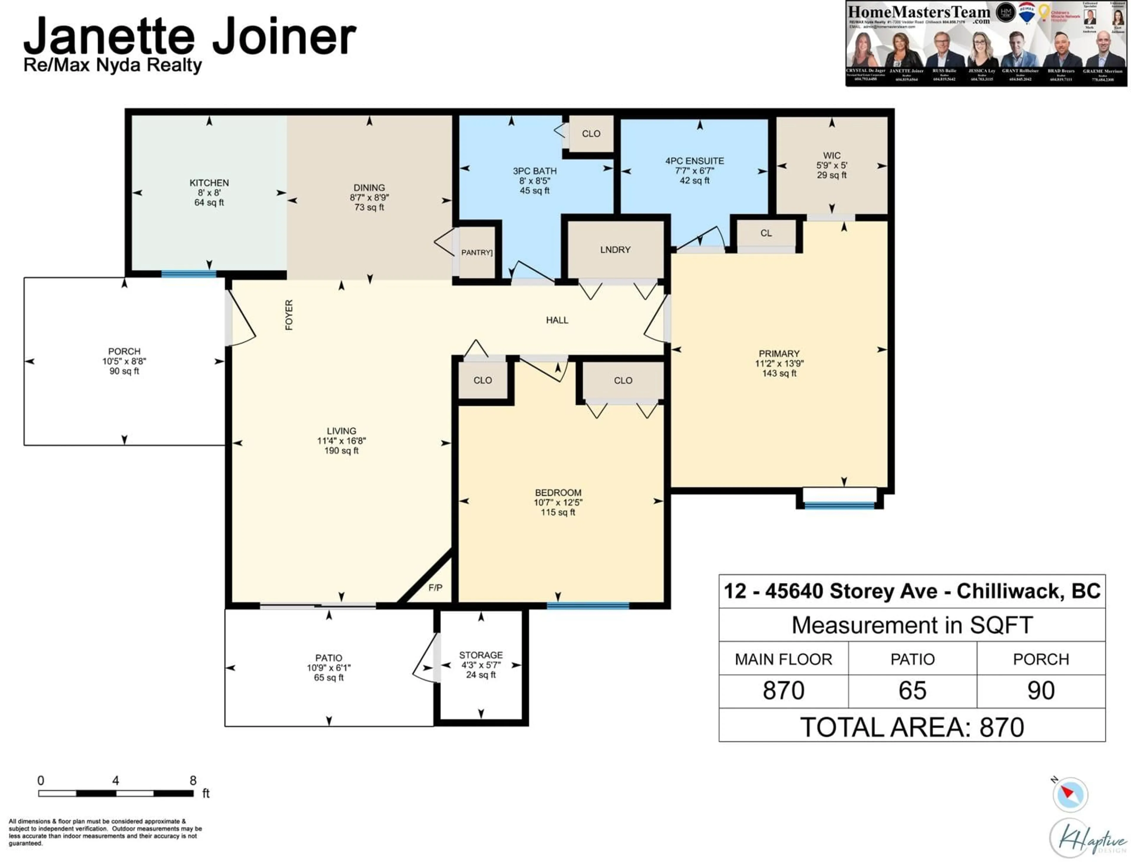 Floor plan for 12 45640 STOREY AVENUE, Chilliwack British Columbia V2R3C5