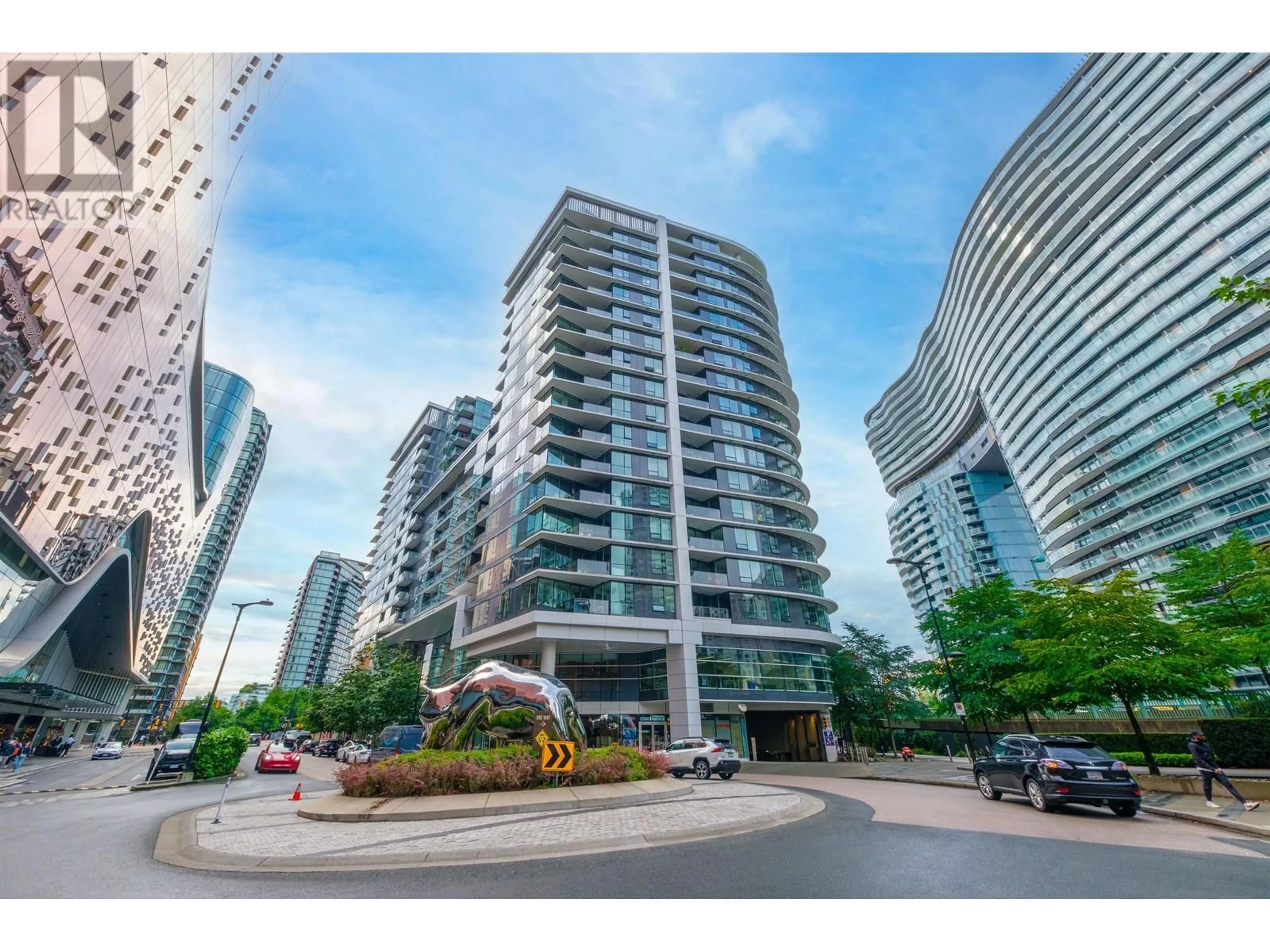 A pic from exterior of the house or condo, the street view for 1602 68 SMITHE STREET, Vancouver British Columbia V6B0P4