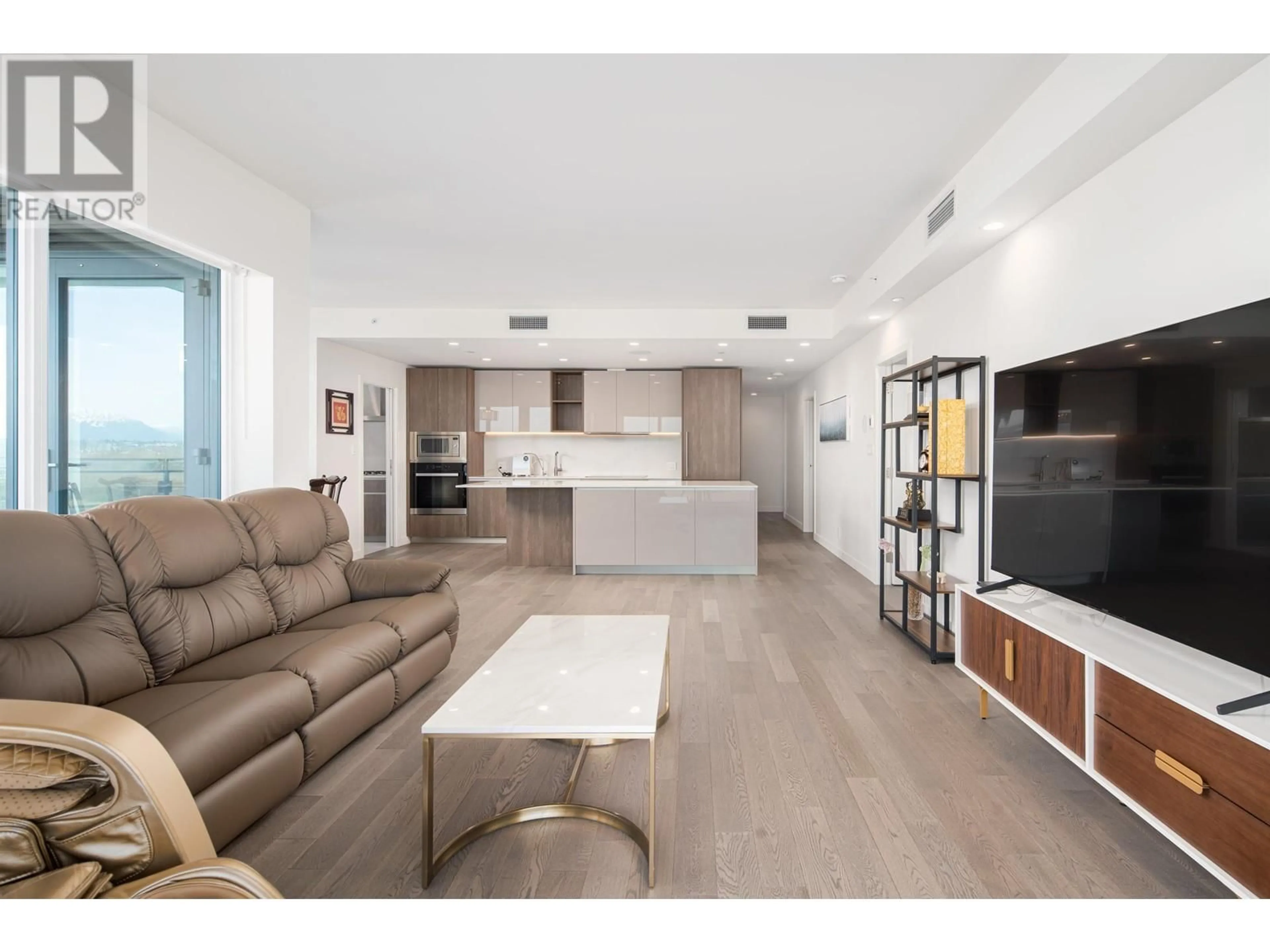 Living room, wood floors for 602 6833 PEARSON WAY, Richmond British Columbia V7C0E8