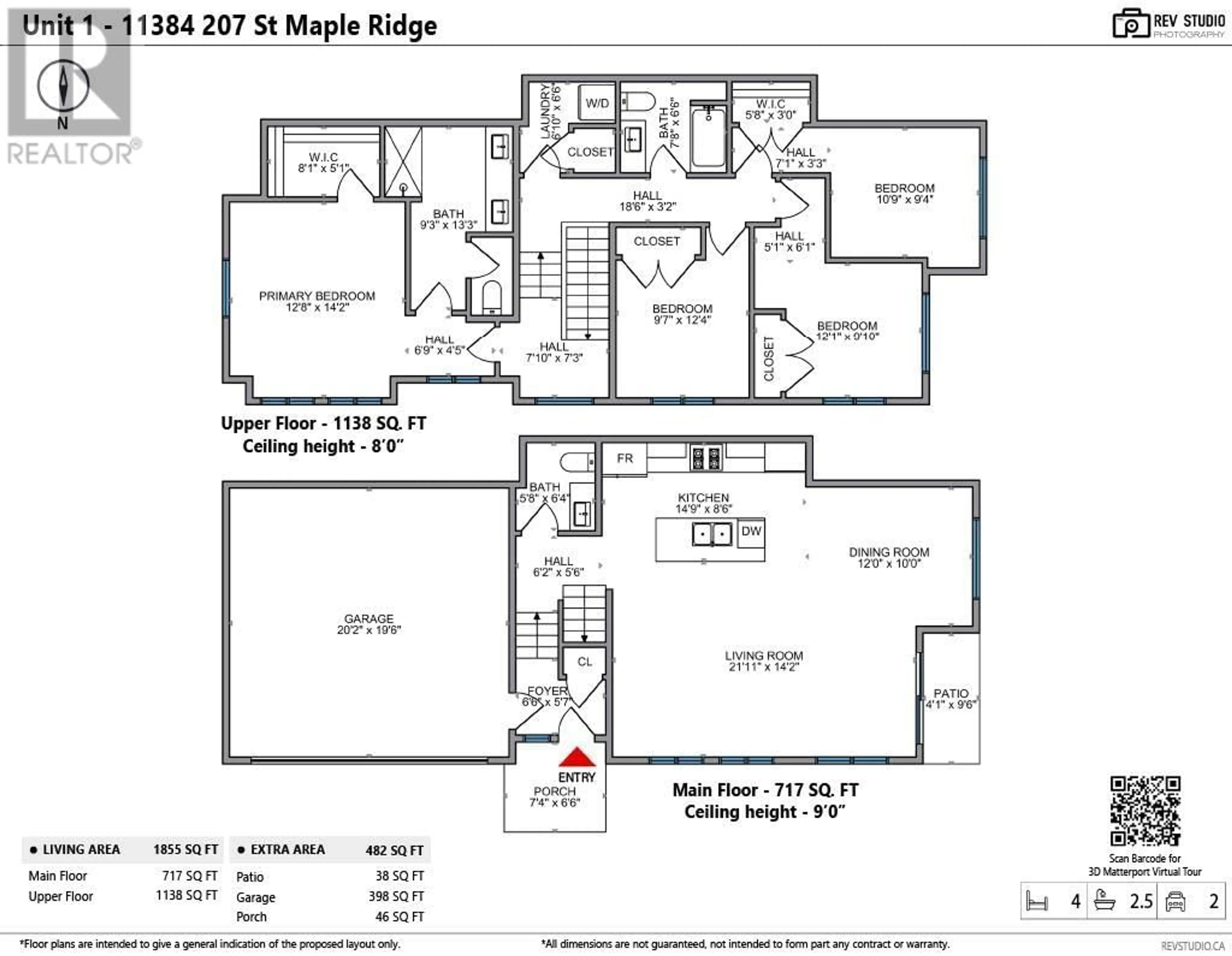 Floor plan for 1 11384 207TH STREET, Maple Ridge British Columbia V2X1W6