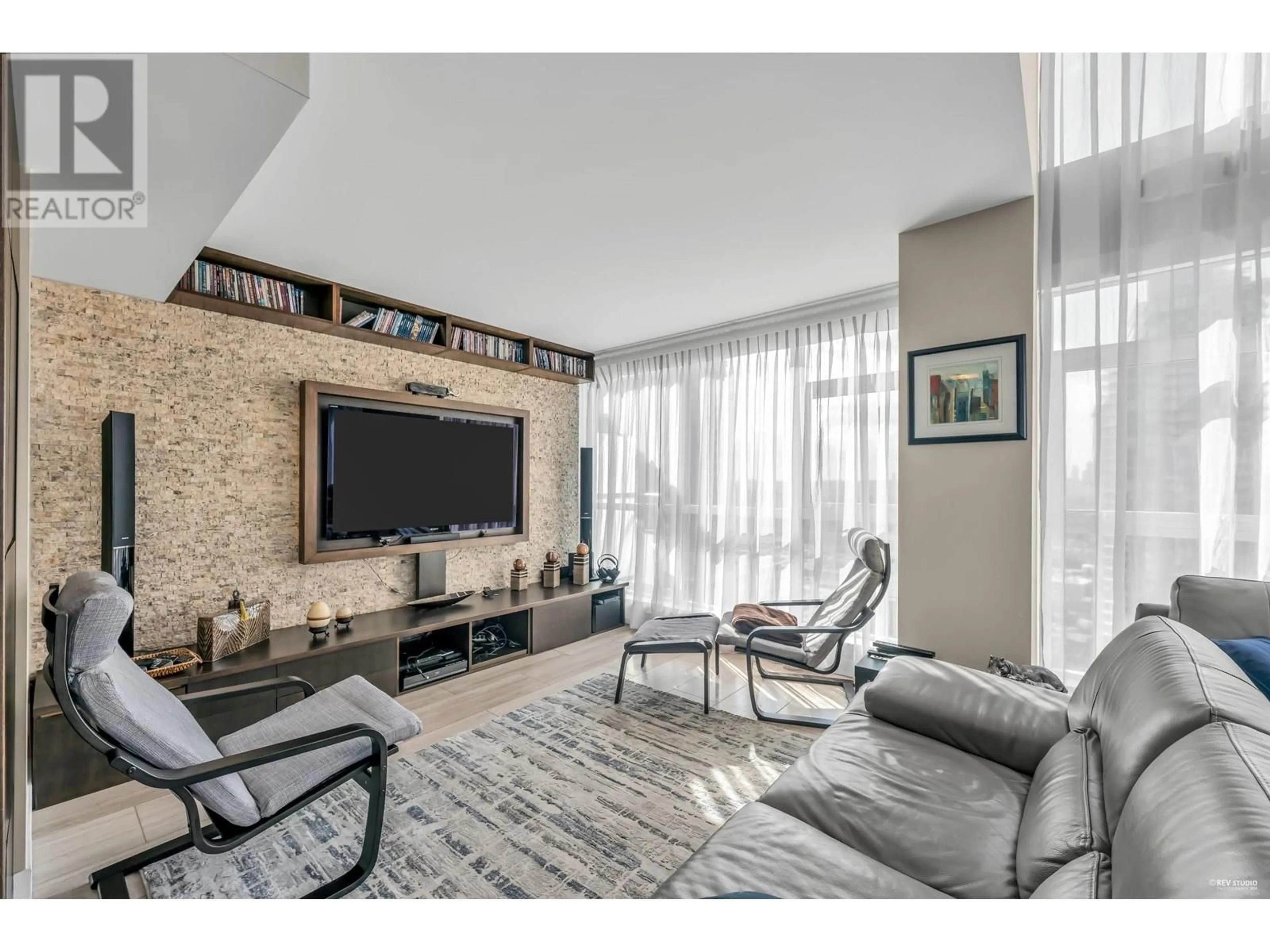 Living room with furniture, unknown for 2803 - 4400 BUCHANAN STREET, Burnaby British Columbia V5C0E3
