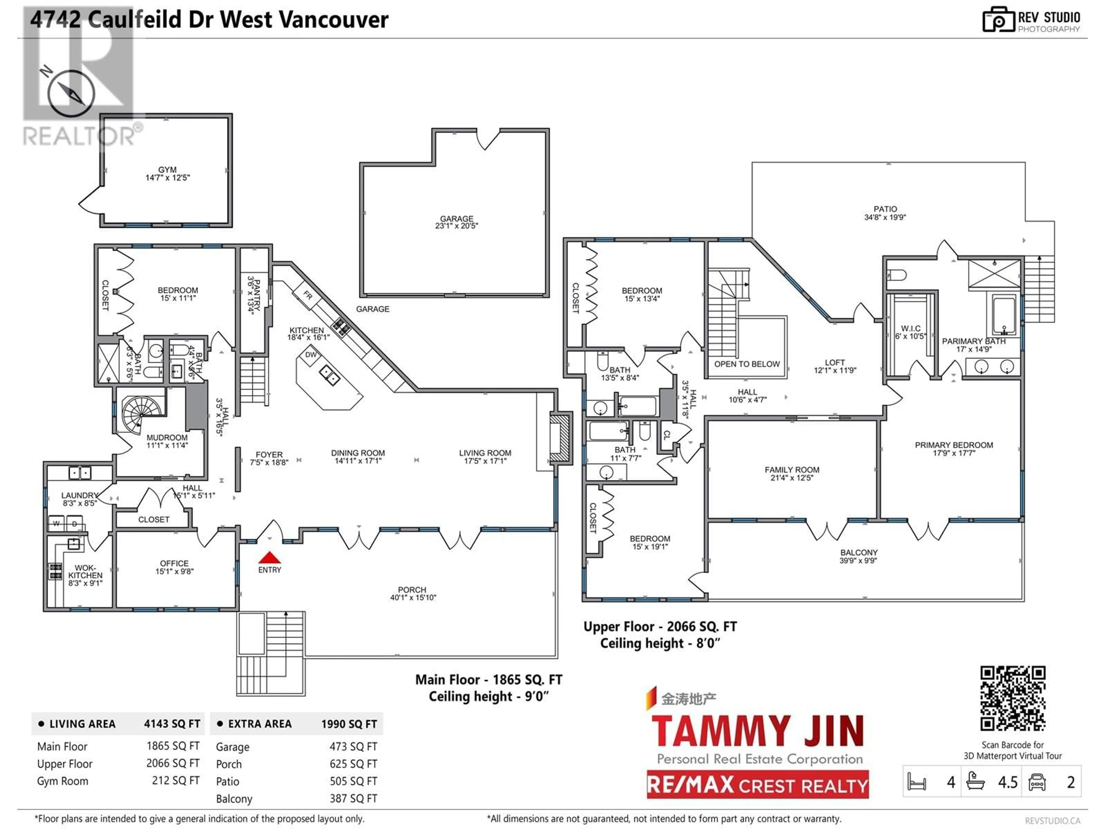 Floor plan for 4742 CAULFEILD DRIVE, West Vancouver British Columbia V7W1G5