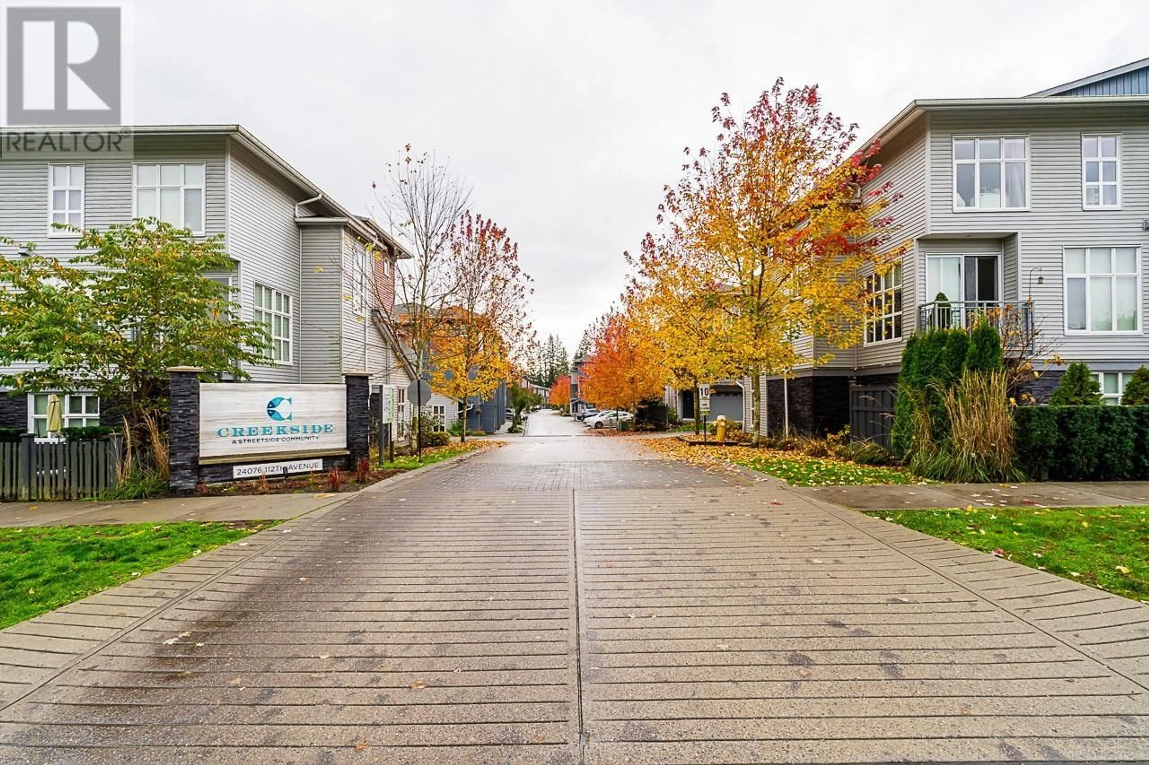 A pic from exterior of the house or condo, the street view for 44 24076 112 AVENUE, Maple Ridge British Columbia V2W0K2