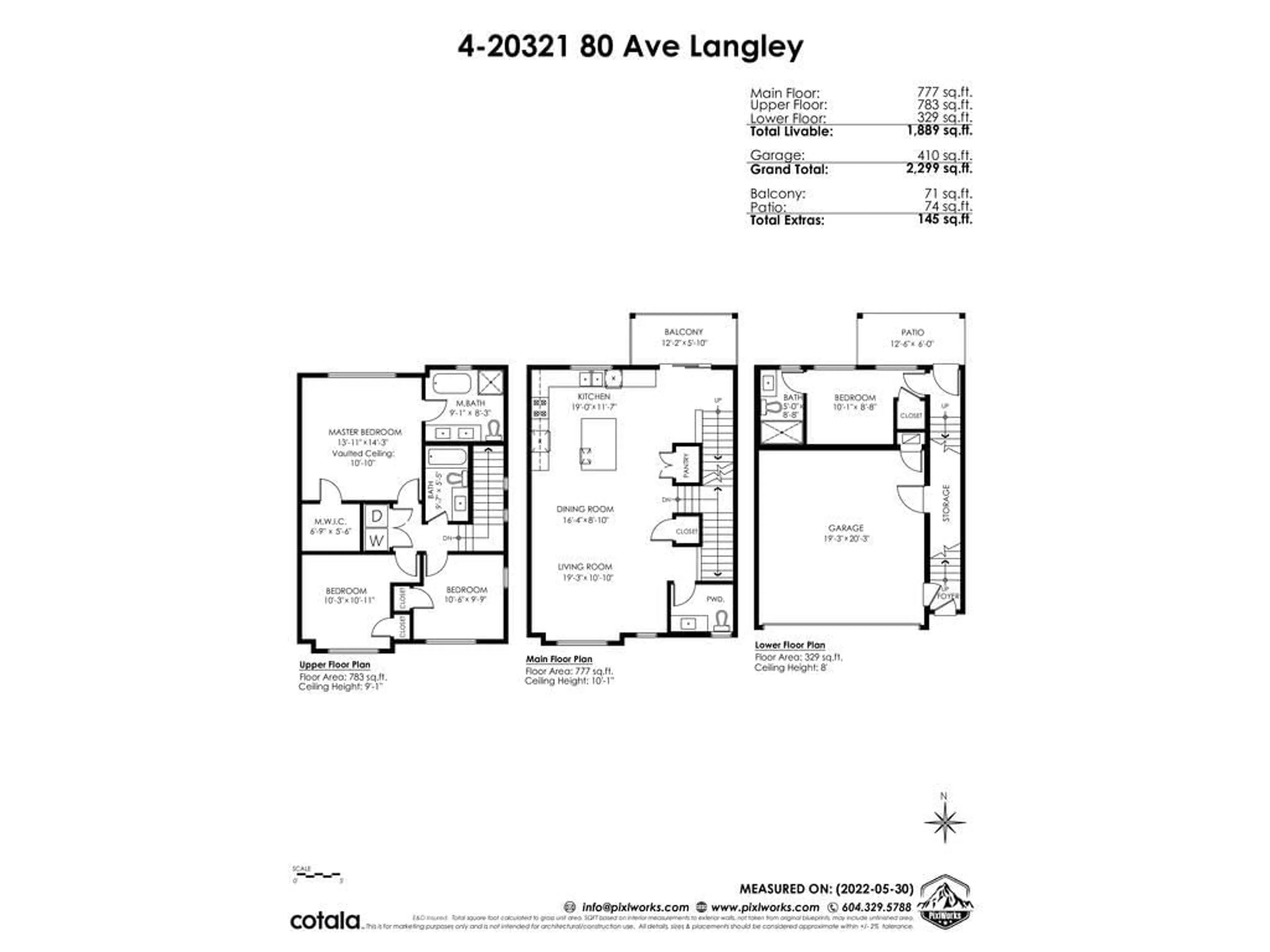 Floor plan for 4 20321 80 AVENUE, Langley British Columbia V2Y2A4