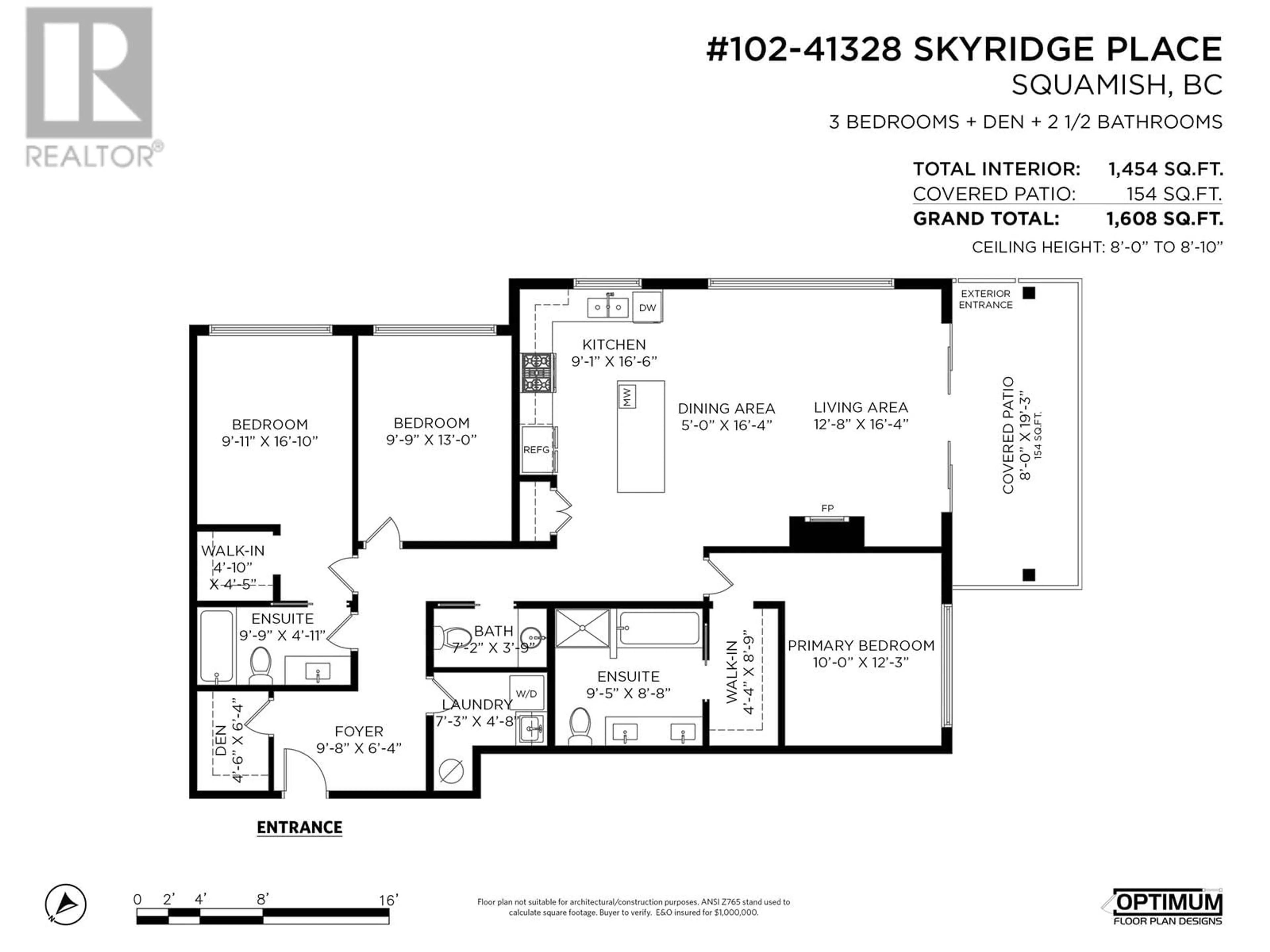 Floor plan for 102 41328 SKYRIDGE PLACE, Squamish British Columbia V8B1A4