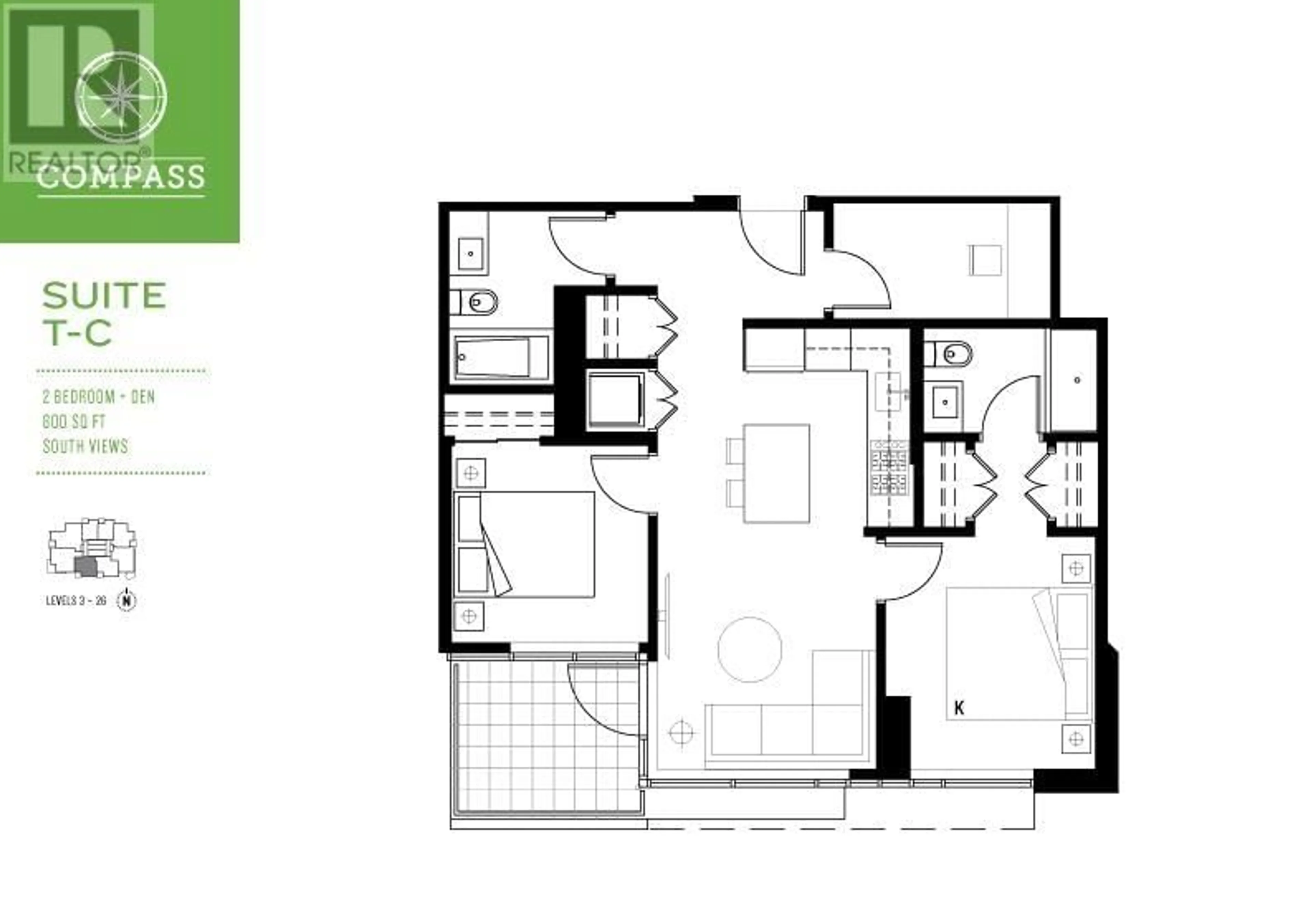 Floor plan for 1805 680 SEYLYNN CRESCENT, North Vancouver British Columbia V7J0B5