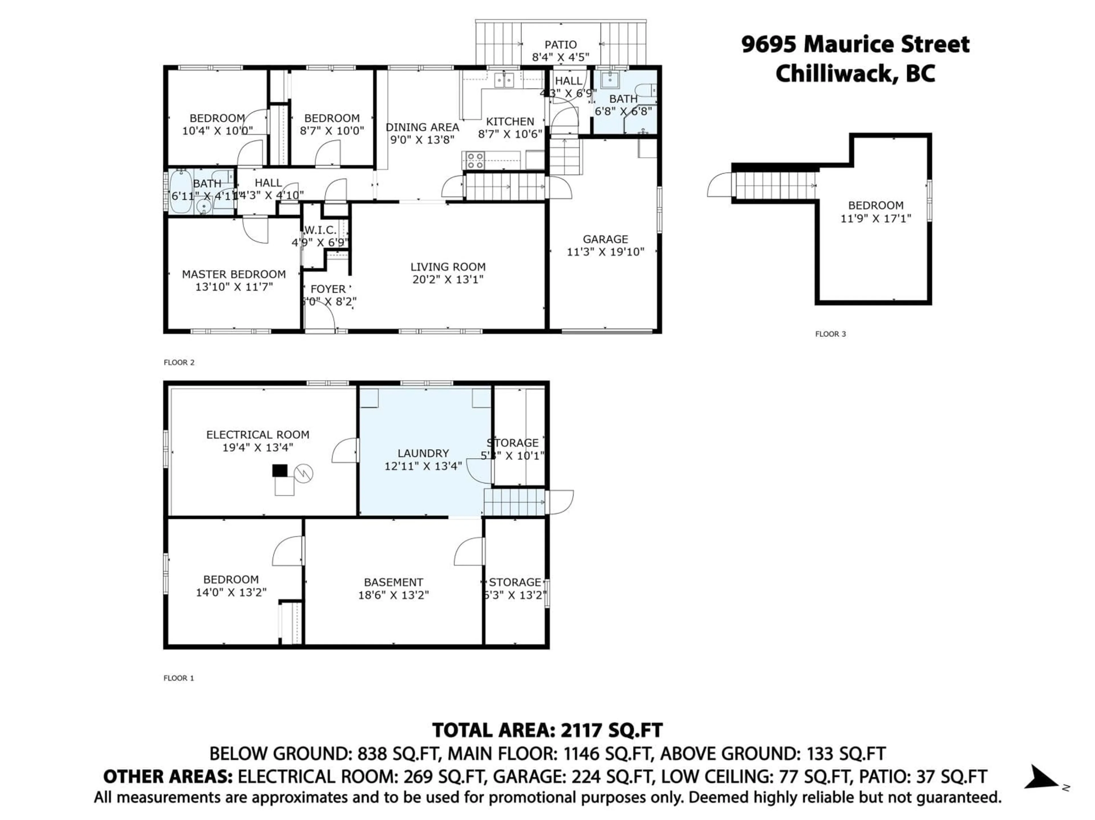 Floor plan for 9695 MAURICE STREET, Chilliwack British Columbia V2P5B8