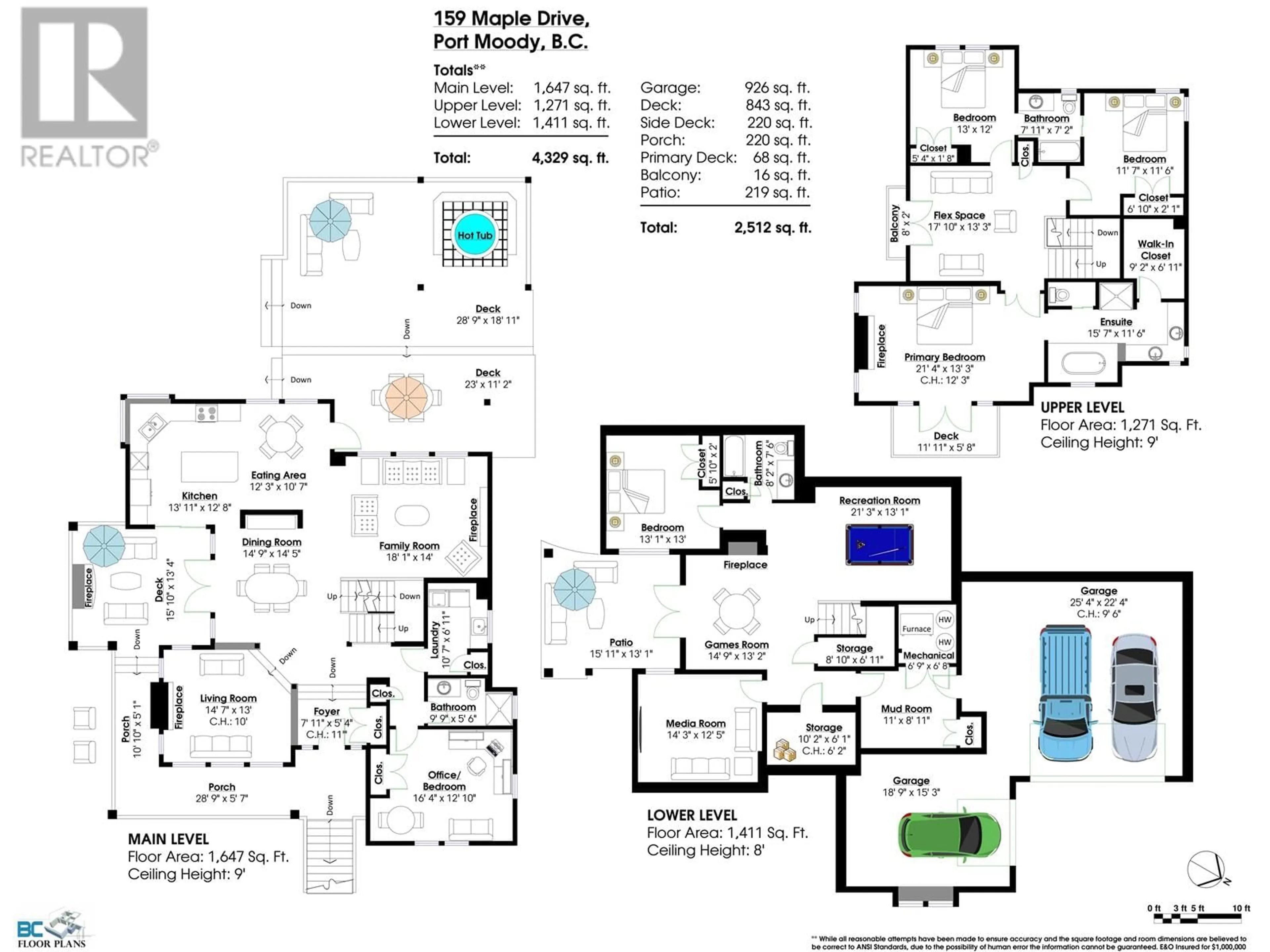 Floor plan for 159 MAPLE DRIVE, Port Moody British Columbia V3H0A8