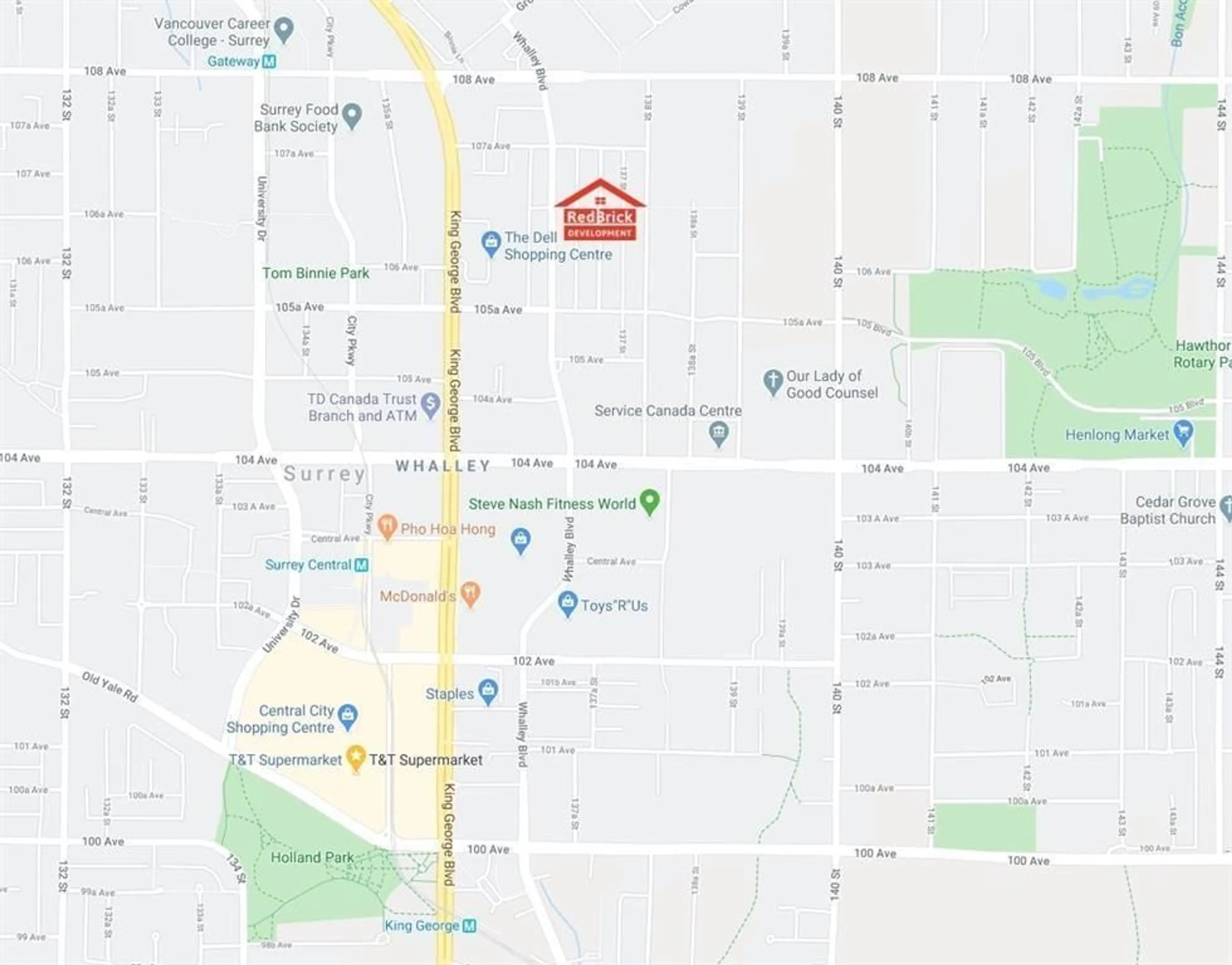 Picture of a map for TH3 10661 137A STREET, Surrey British Columbia V3T4J7