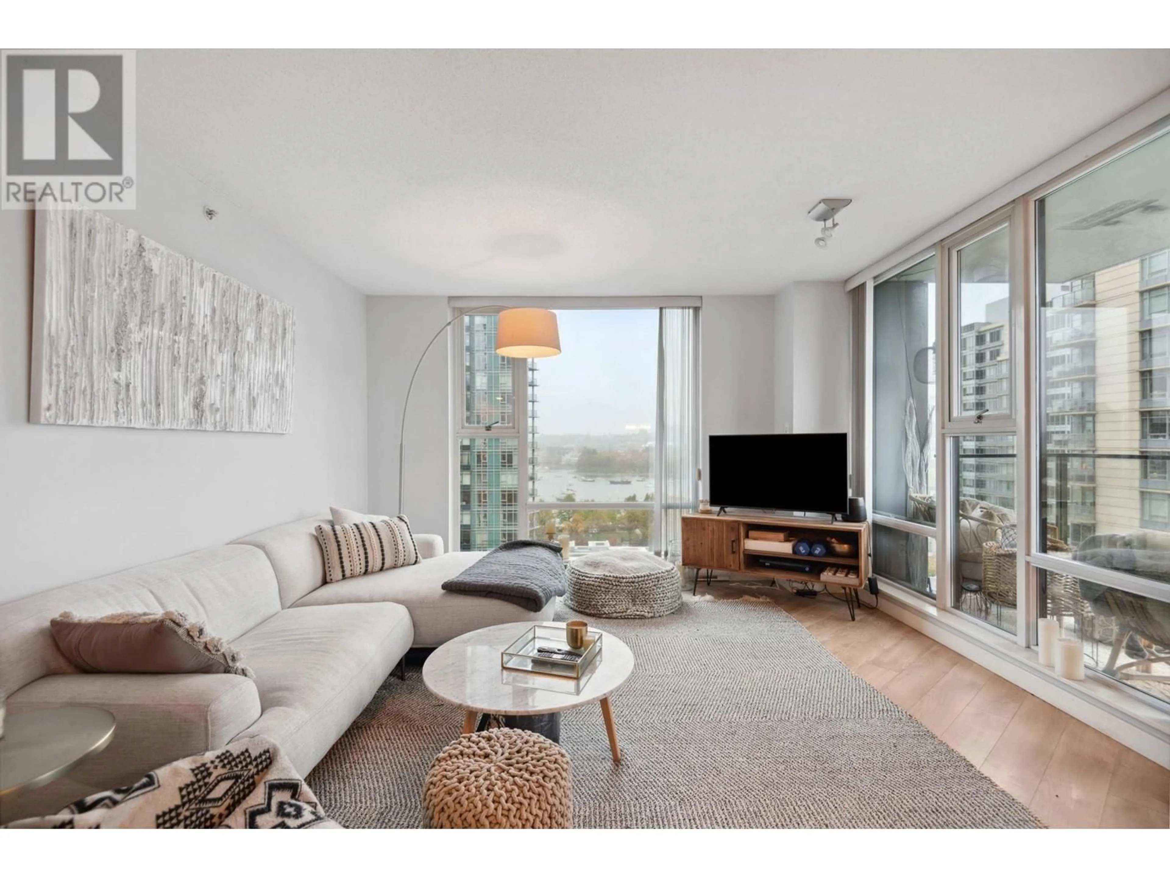 Living room, wood floors for 1102 455 BEACH CRESCENT, Vancouver British Columbia V6Z3E5