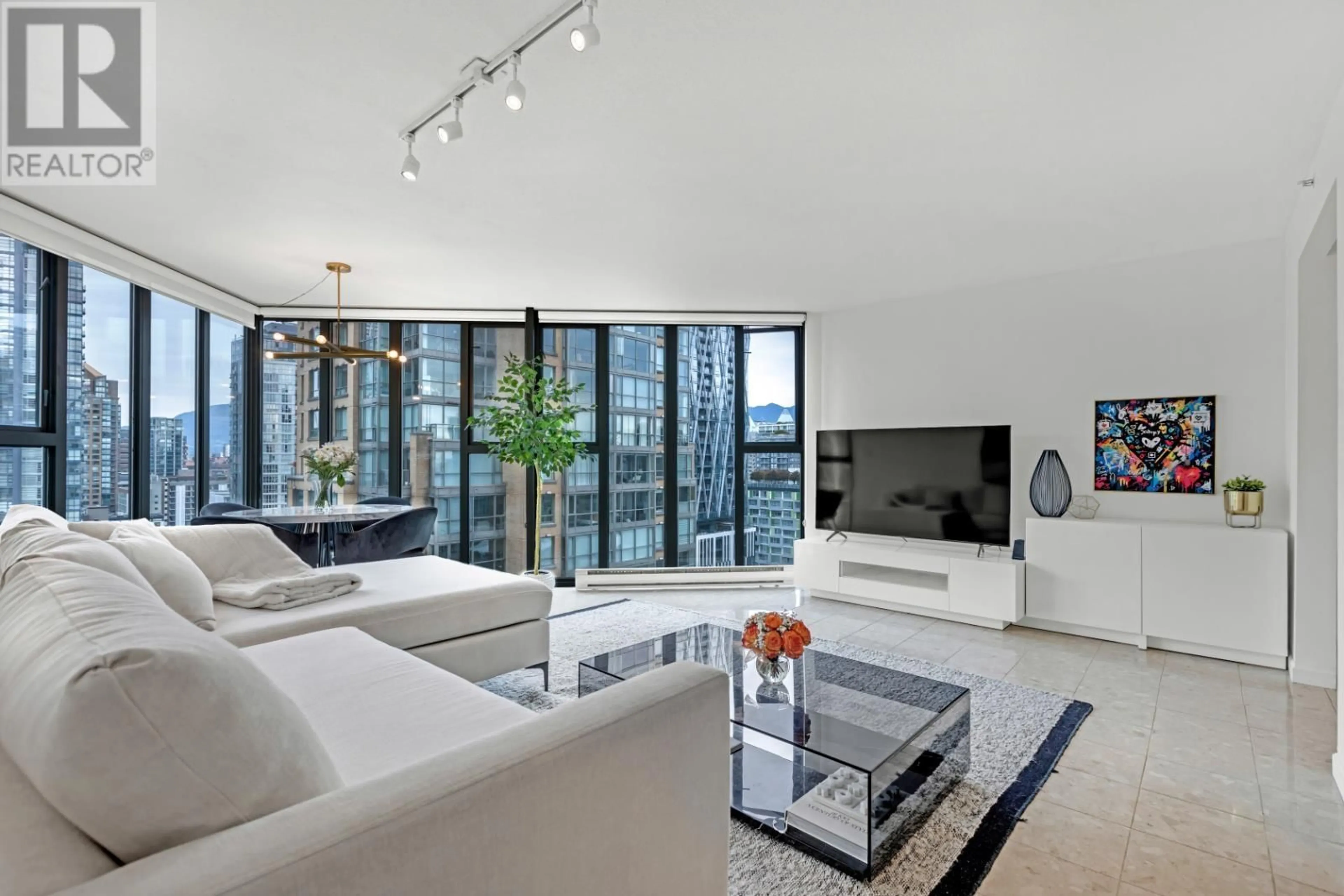 Living room, wood floors for 1804 1155 HOMER STREET, Vancouver British Columbia V6B5T5