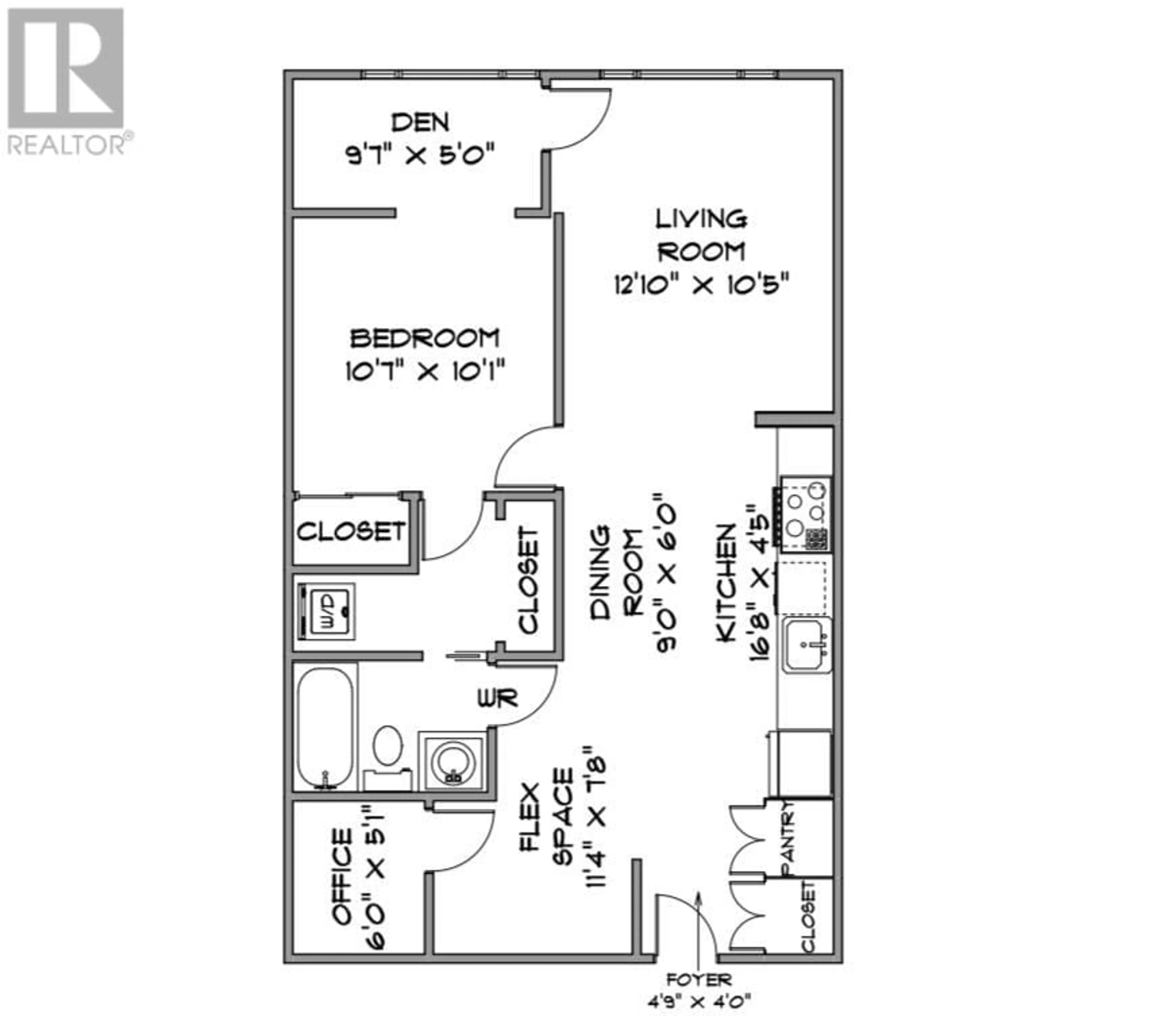 Floor plan for 413 2828 MAIN STREET, Vancouver British Columbia V5T3G2