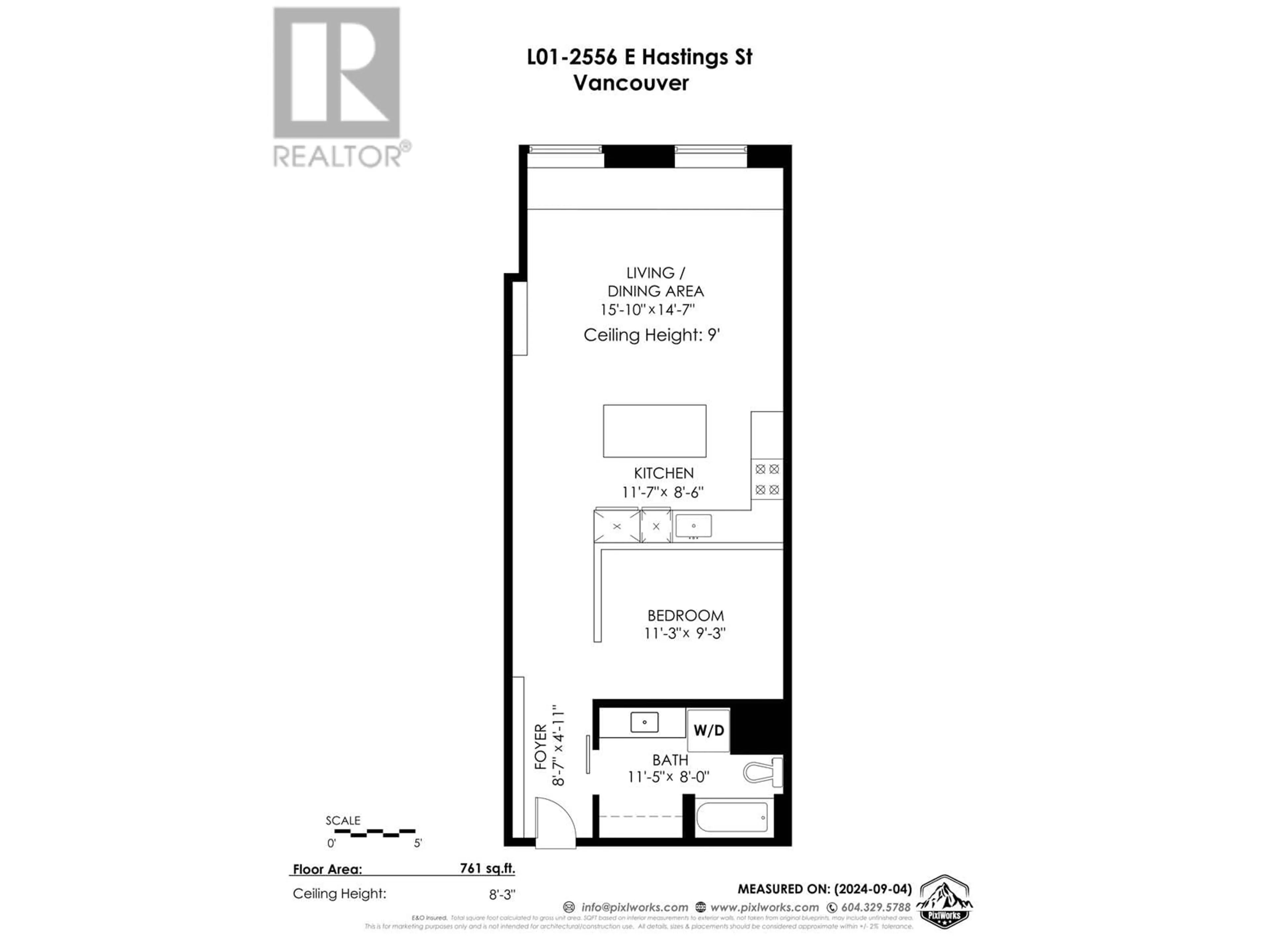 Floor plan for L01 2556 E HASTINGS STREET, Vancouver British Columbia V5K1Z3