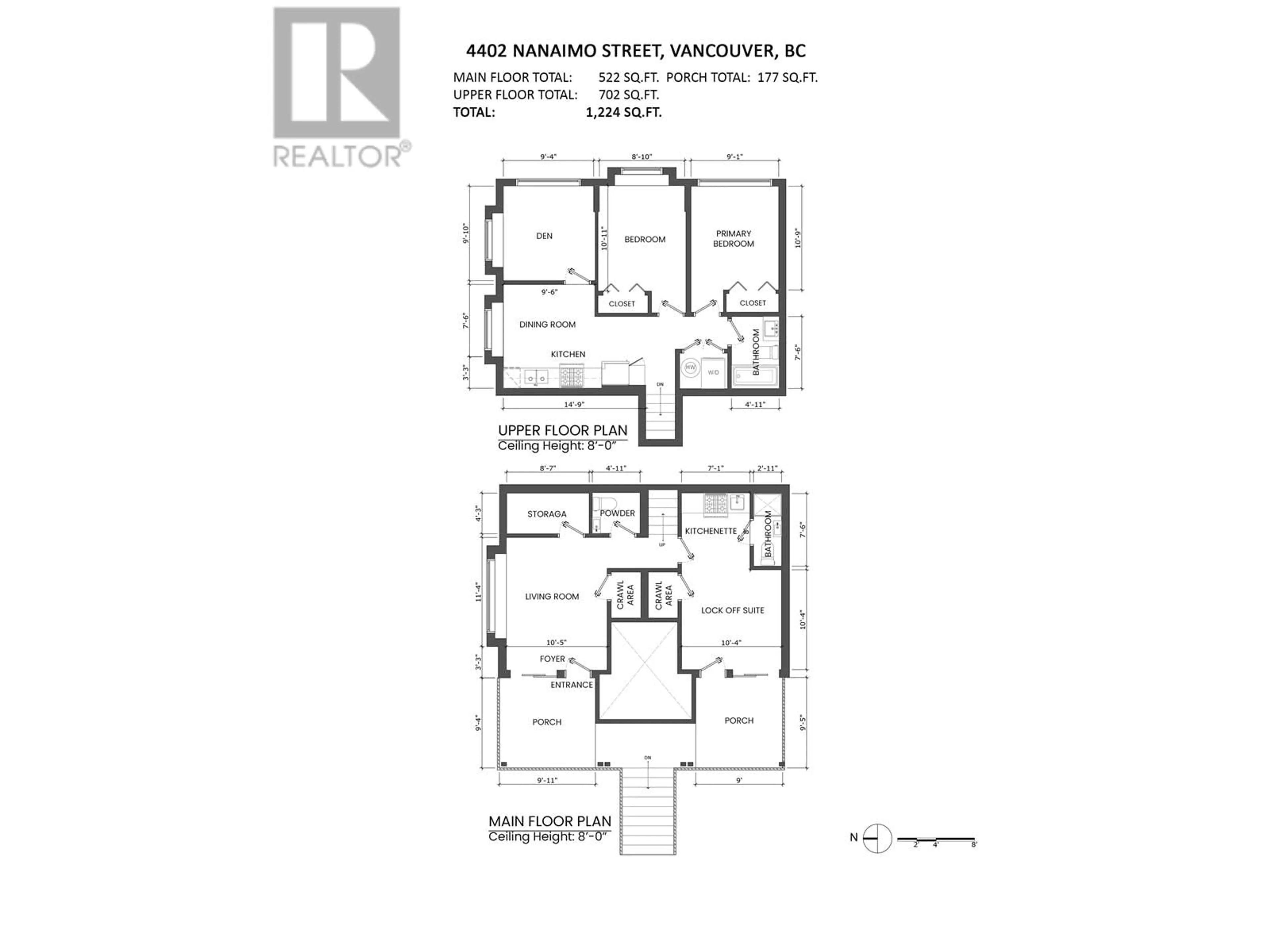 Floor plan for 4402 NANAIMO STREET, Vancouver British Columbia V5N0H7