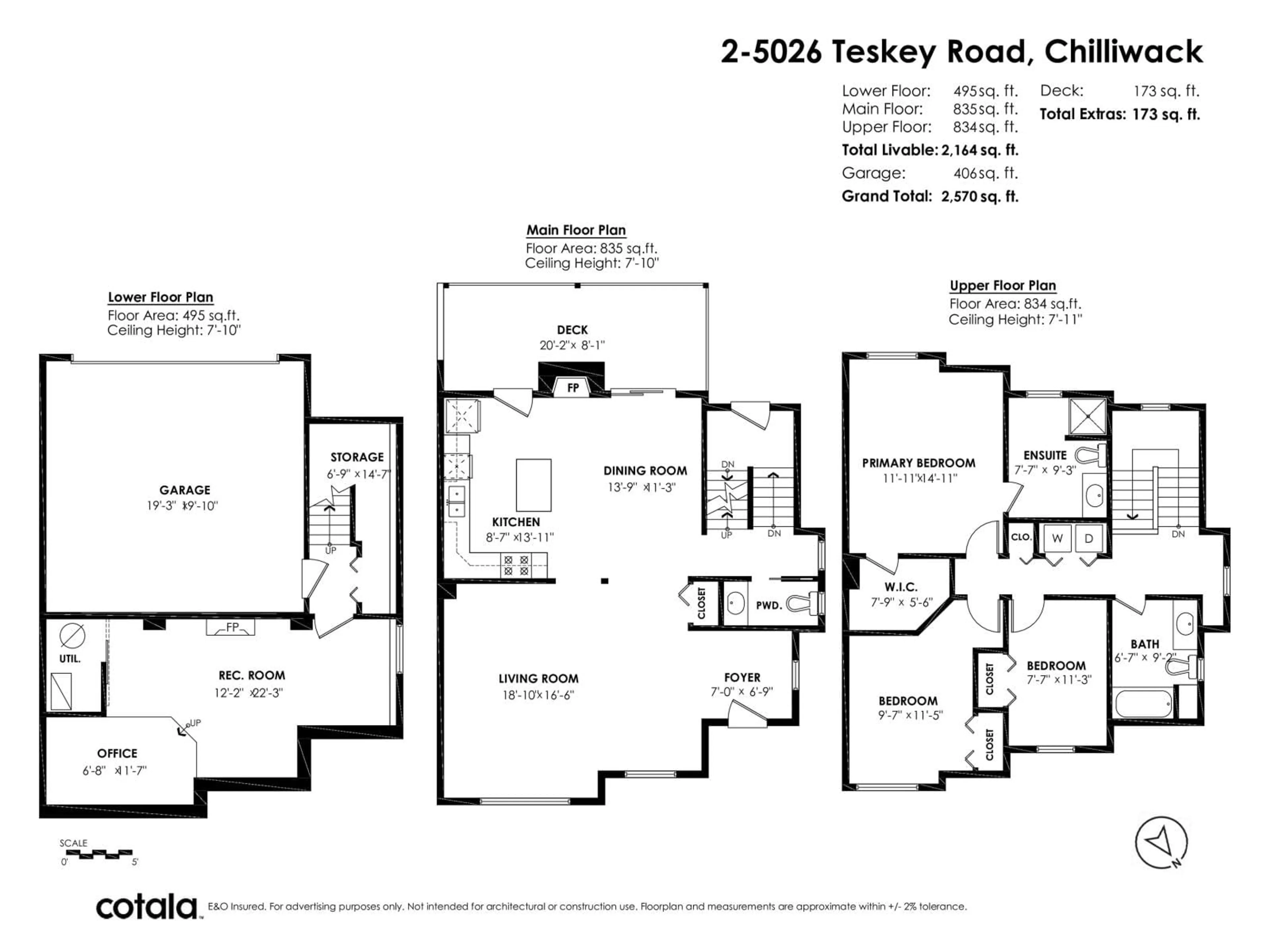 Floor plan for 2 5026 TESKEY ROAD, Chilliwack British Columbia V2R5V6