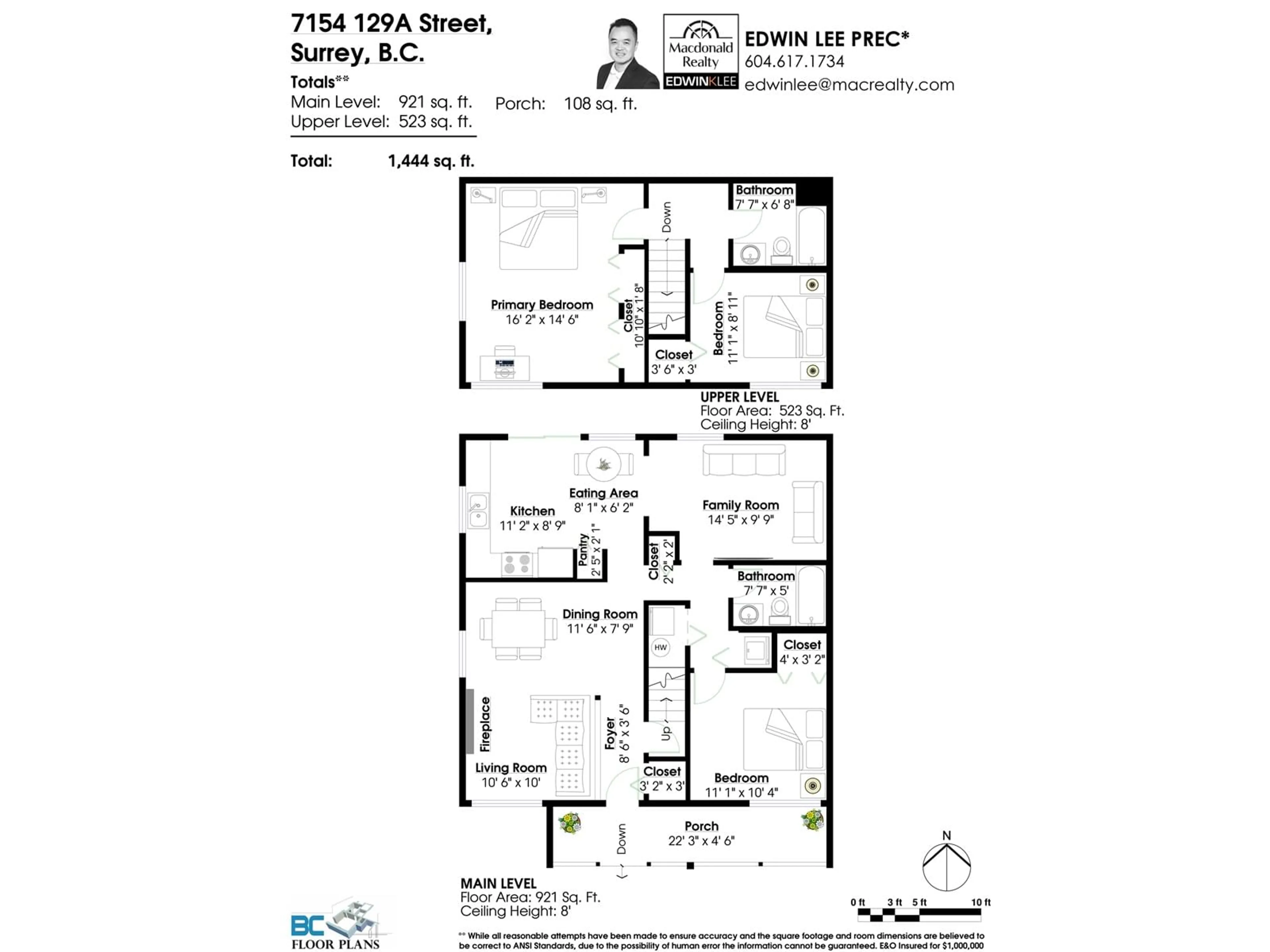 Floor plan for 7154 129A STREET, Surrey British Columbia V3W6T3