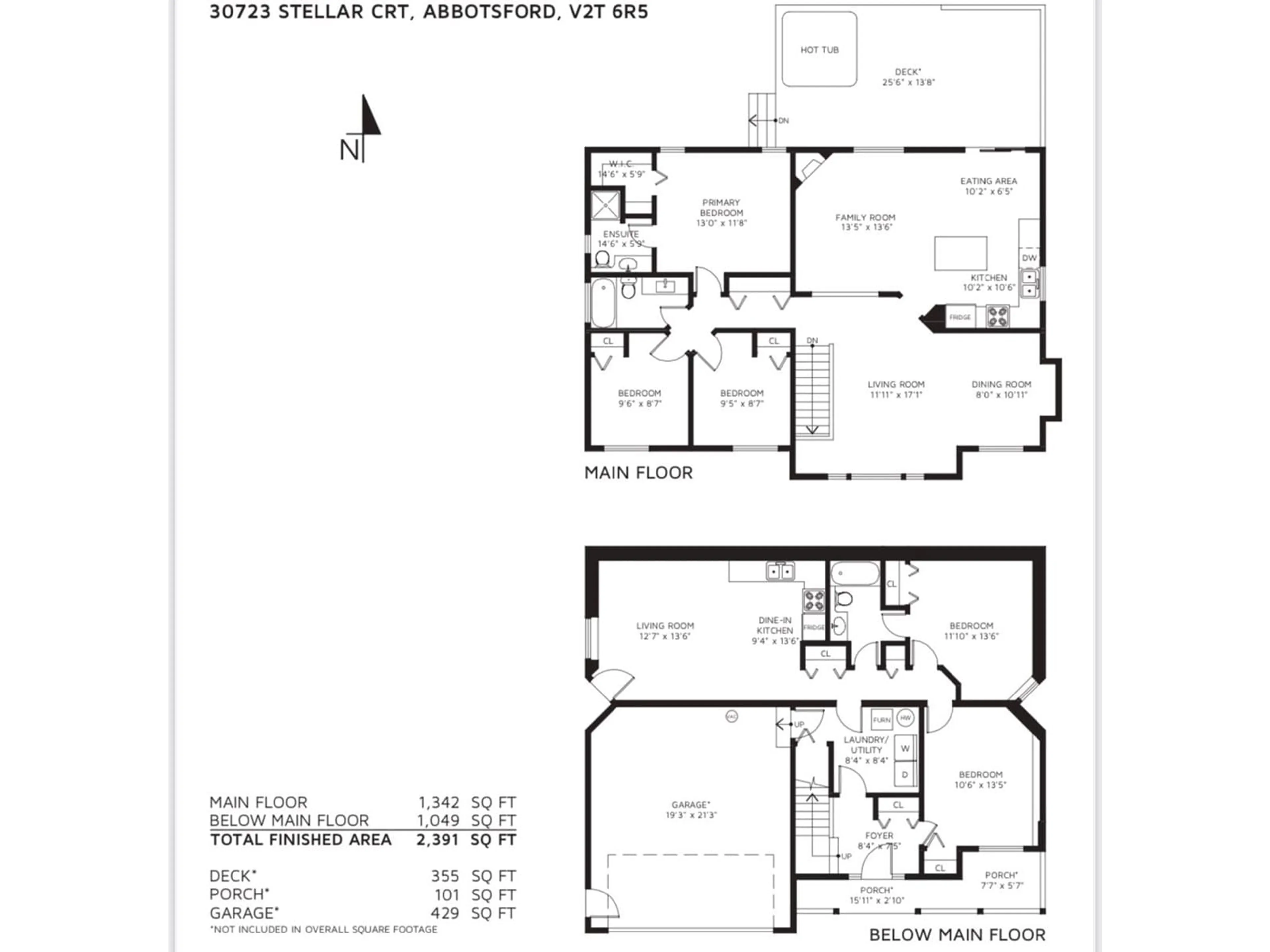 Floor plan for 30723 STELLAR COURT, Abbotsford British Columbia V2T6R5