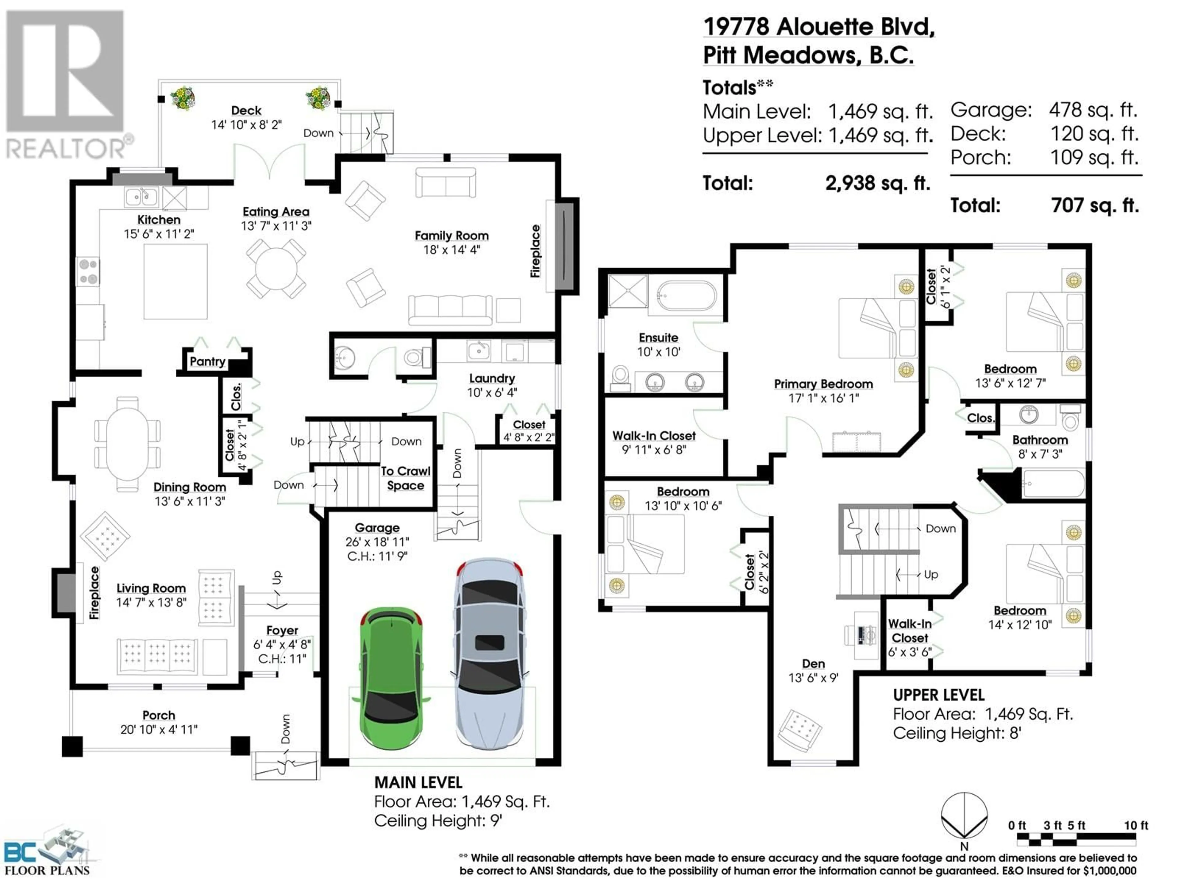 Floor plan for 19778 ALOUETTE BOULEVARD, Pitt Meadows British Columbia V3Y2W3