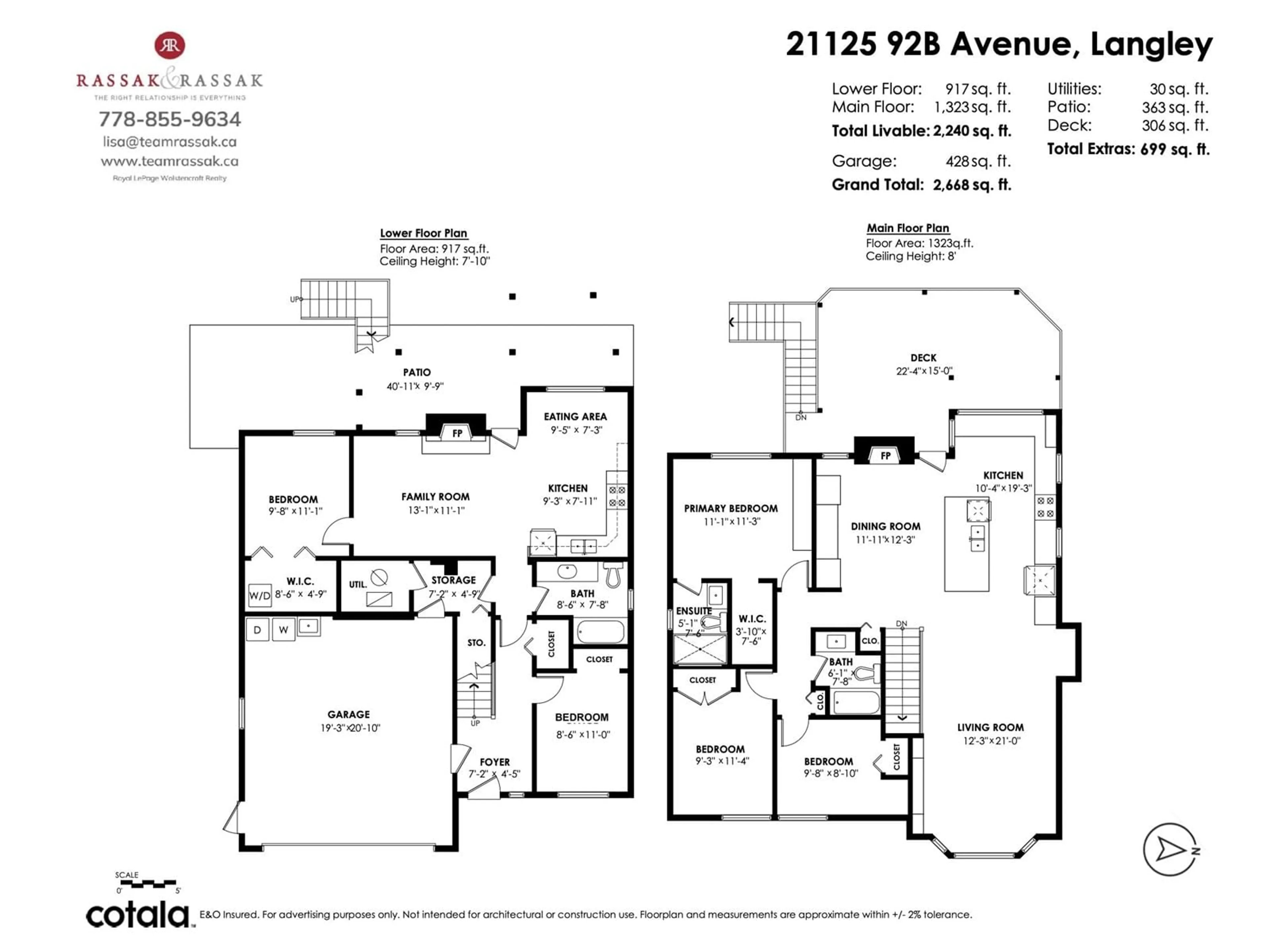 Floor plan for 21125 92B AVENUE, Langley British Columbia V1M2B2