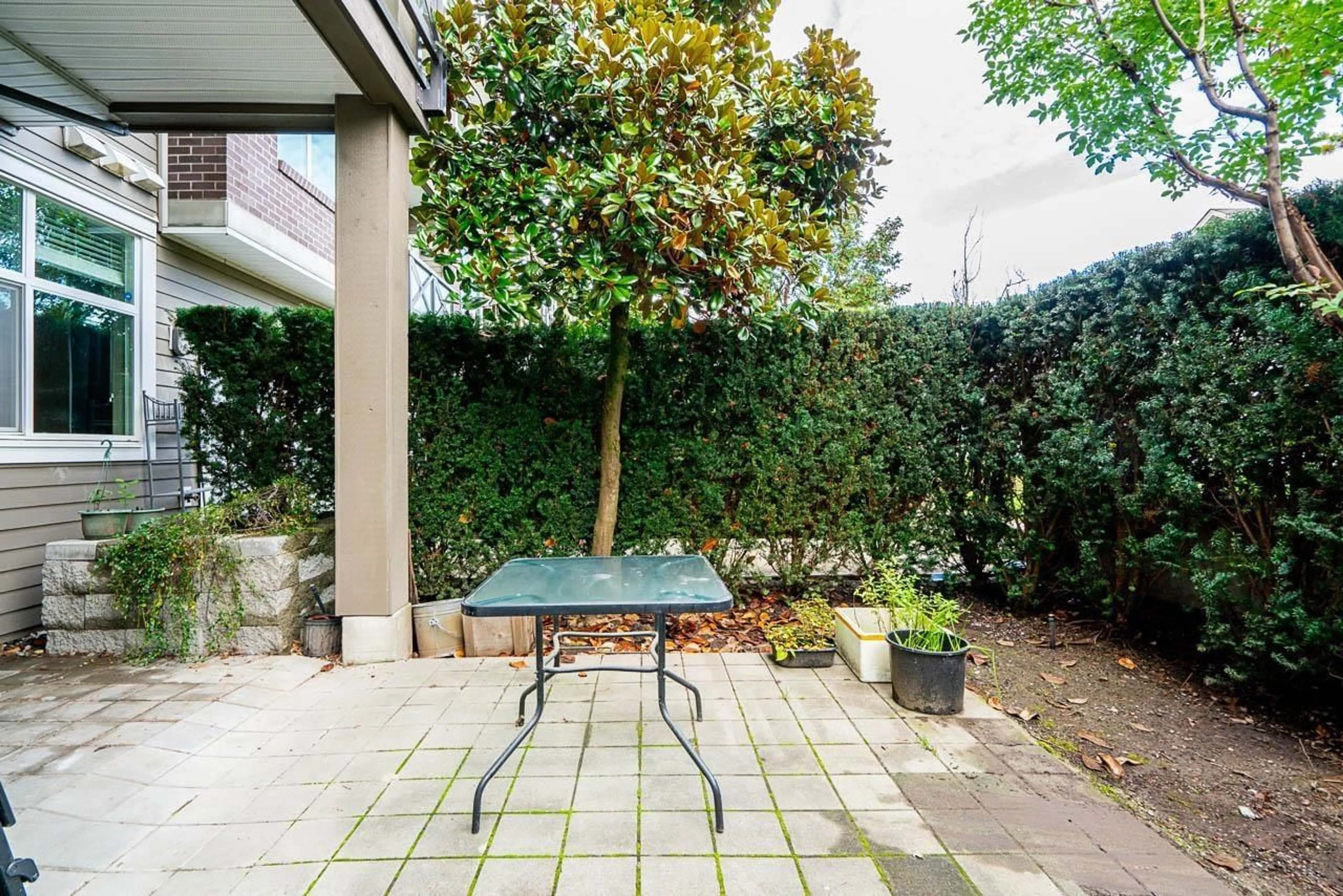 Patio, the fenced backyard for 118 18818 68 AVE AVENUE, Surrey British Columbia V4N6K2