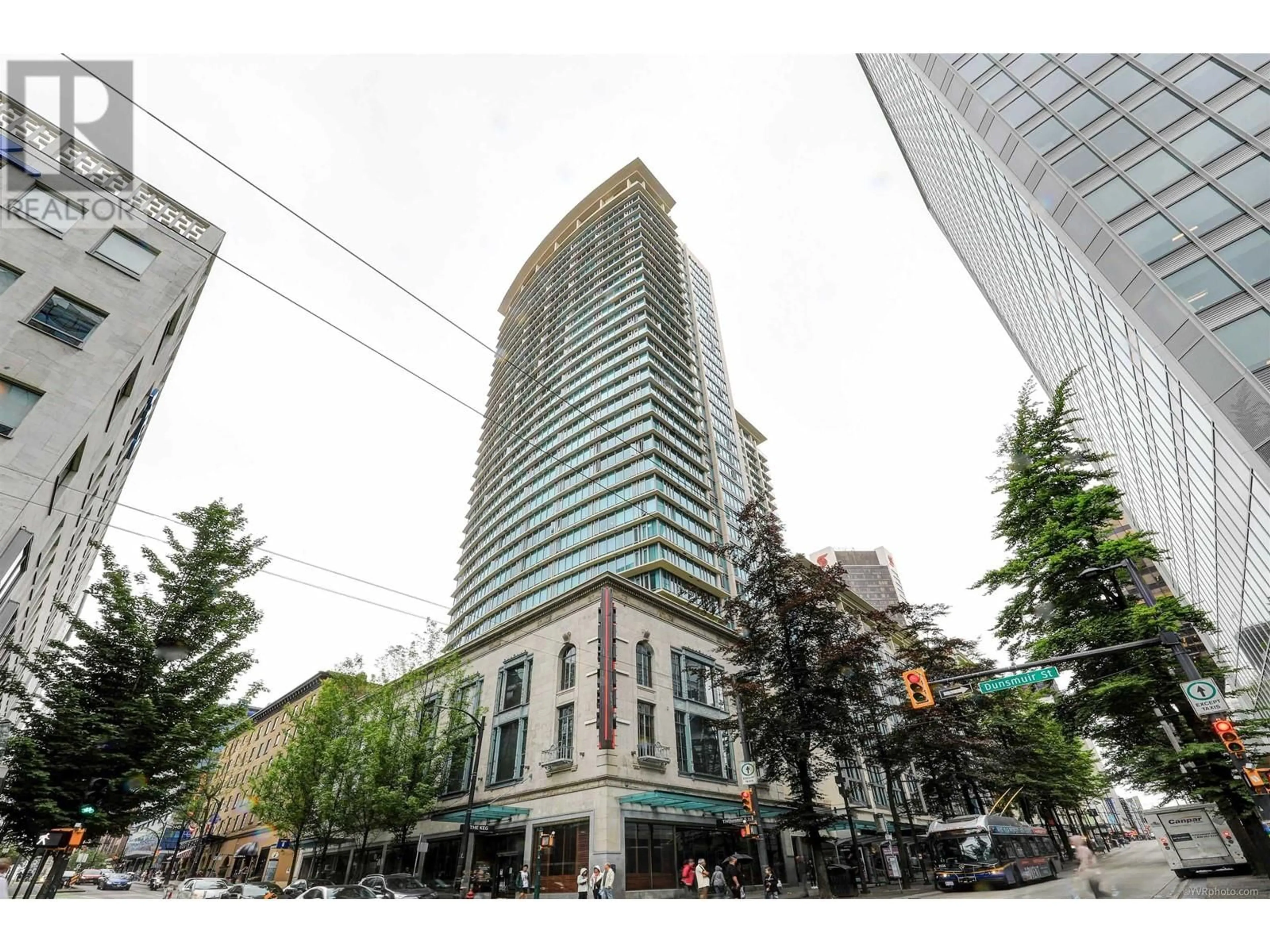 A pic from exterior of the house or condo, the street view for 2611 610 GRANVILLE STREET, Vancouver British Columbia V6C3T3