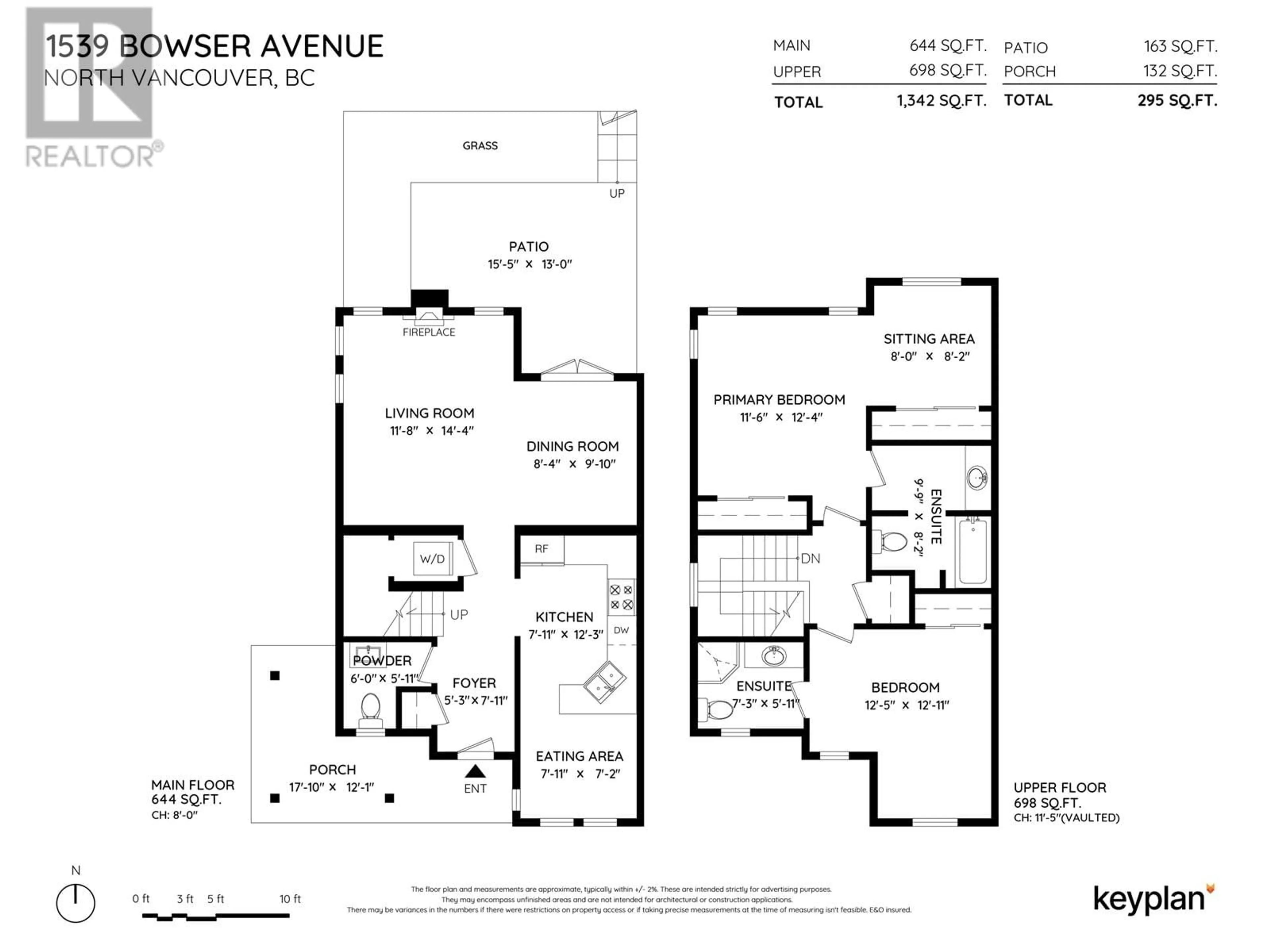 Floor plan for 1539 BOWSER AVENUE, North Vancouver British Columbia V7P2Y4