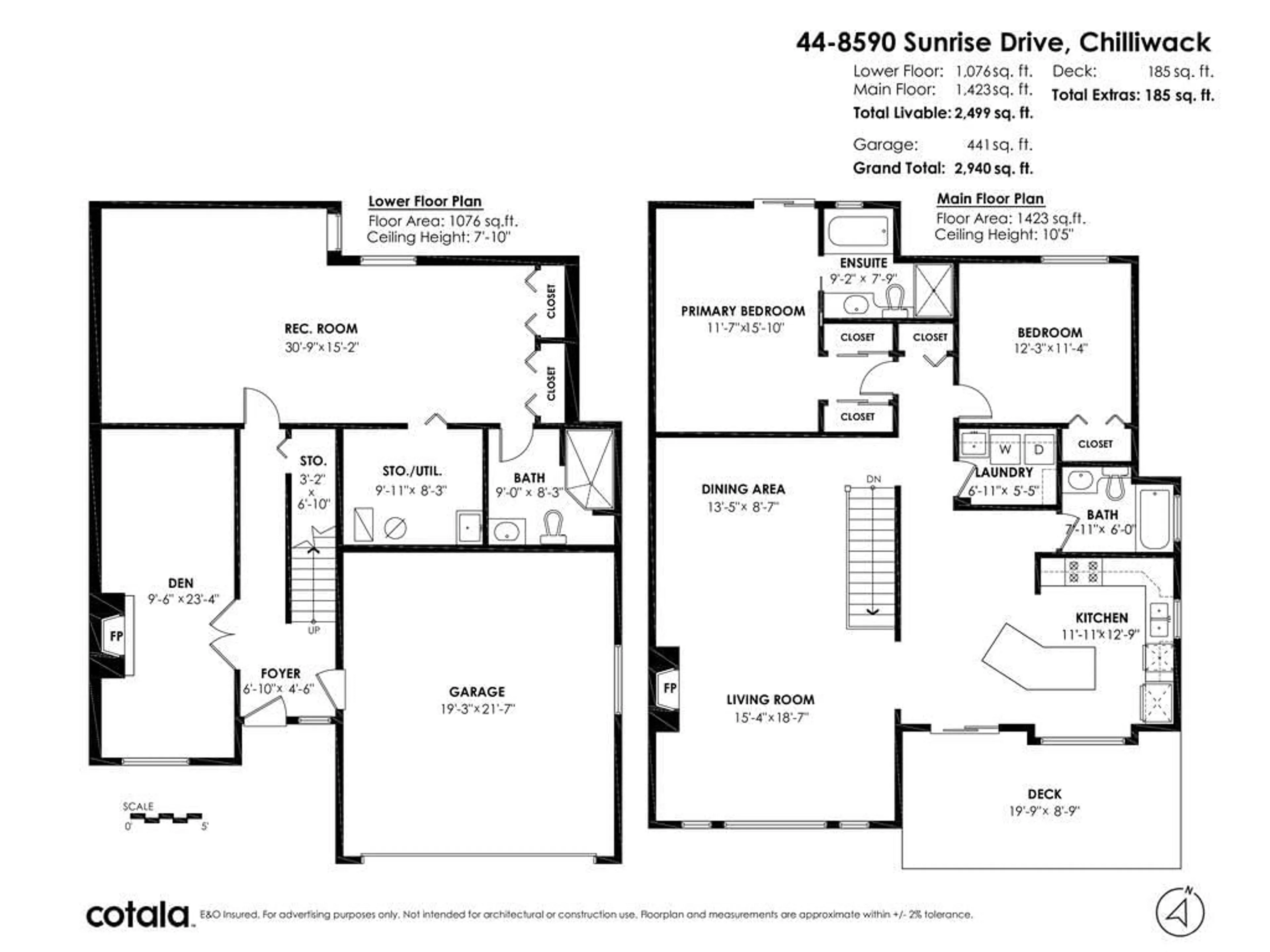 Floor plan for 44 8590 SUNRISE DRIVE, Chilliwack British Columbia V2R3Z4