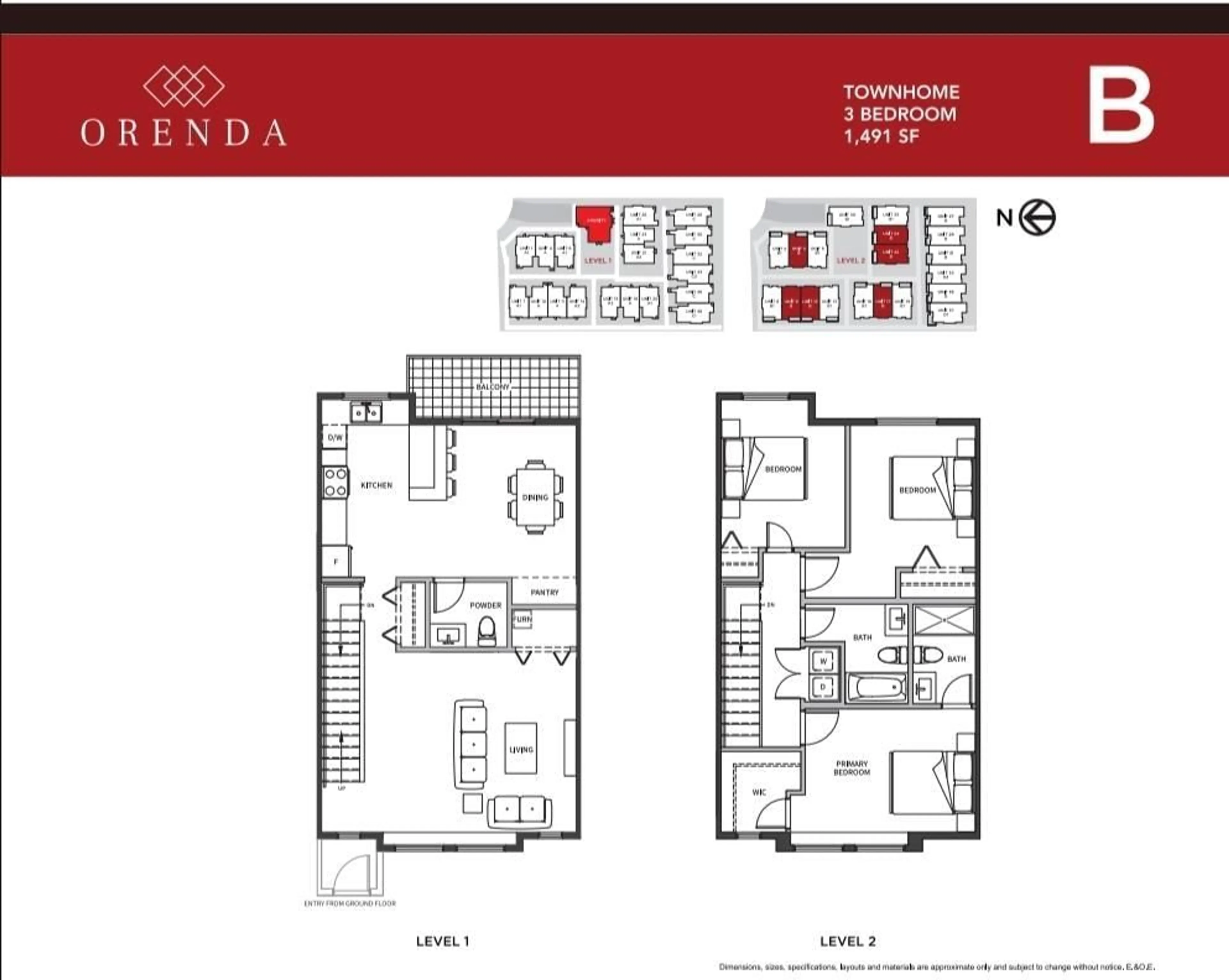 Floor plan for 3 18850 72A AVENUE, Surrey British Columbia V4N6X2