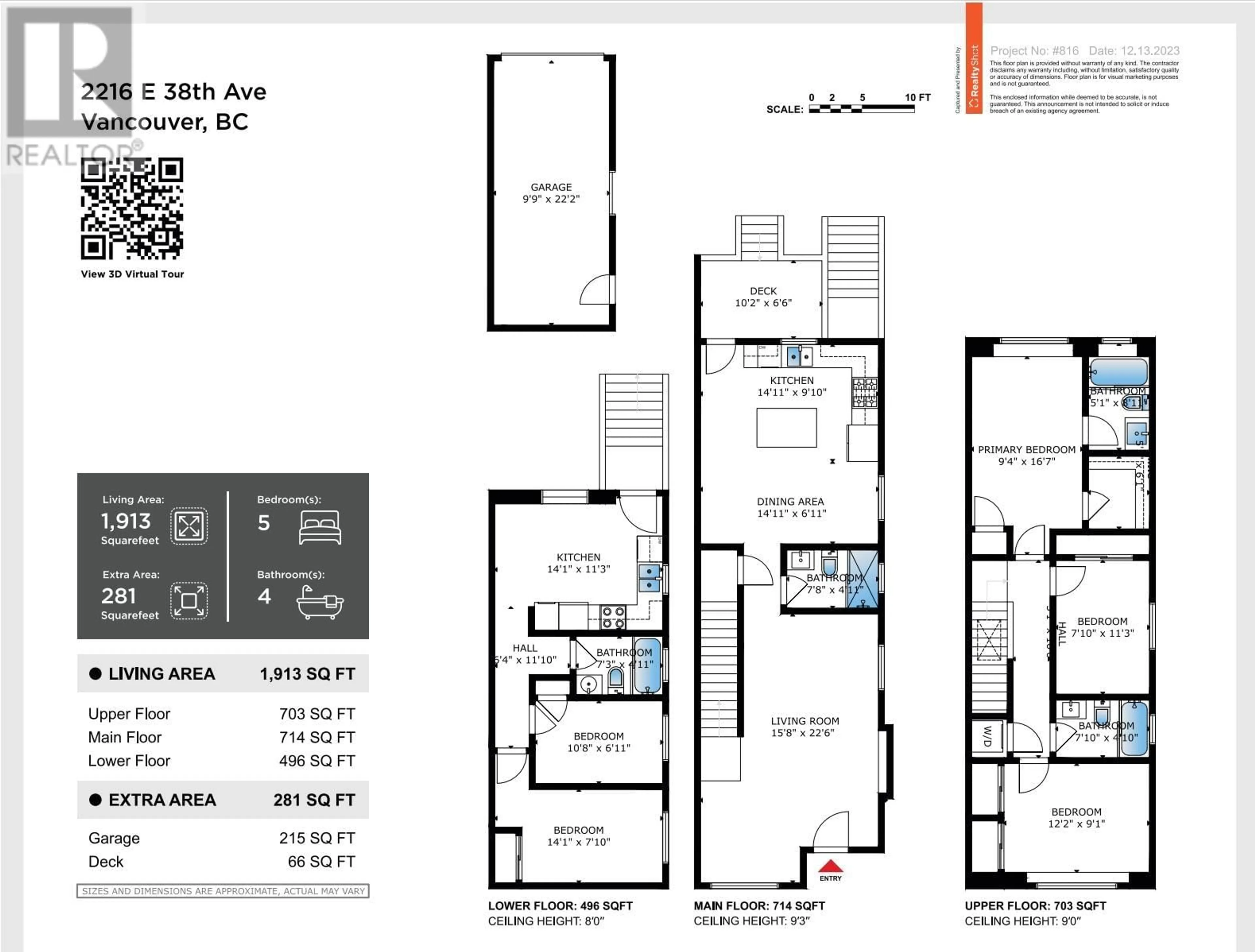 Floor plan for 2216 E 38TH AVENUE, Vancouver British Columbia V5P1H1