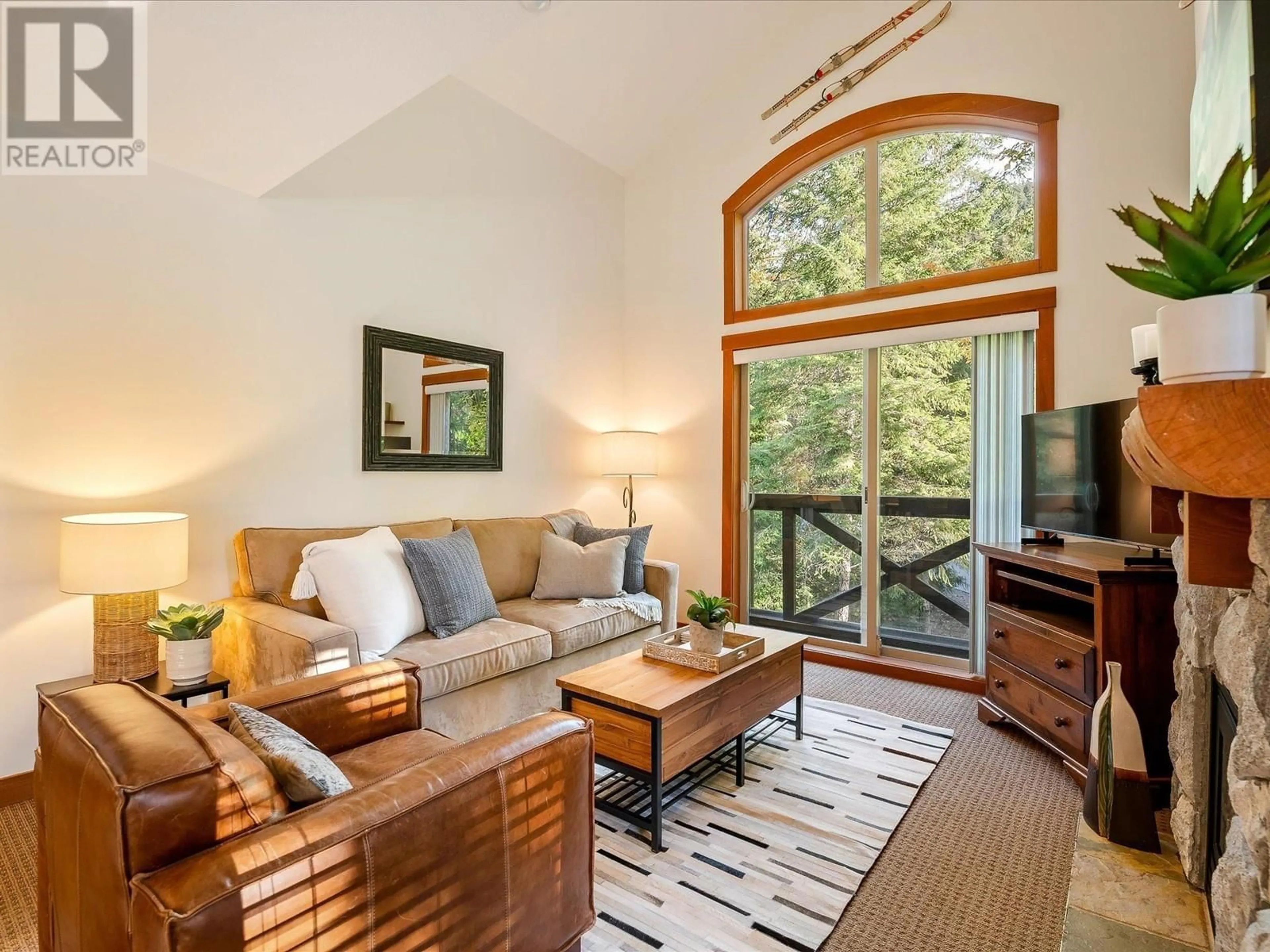 Living room, wood floors for 414 4660 BLACKCOMB WAY, Whistler British Columbia V8E0Y8