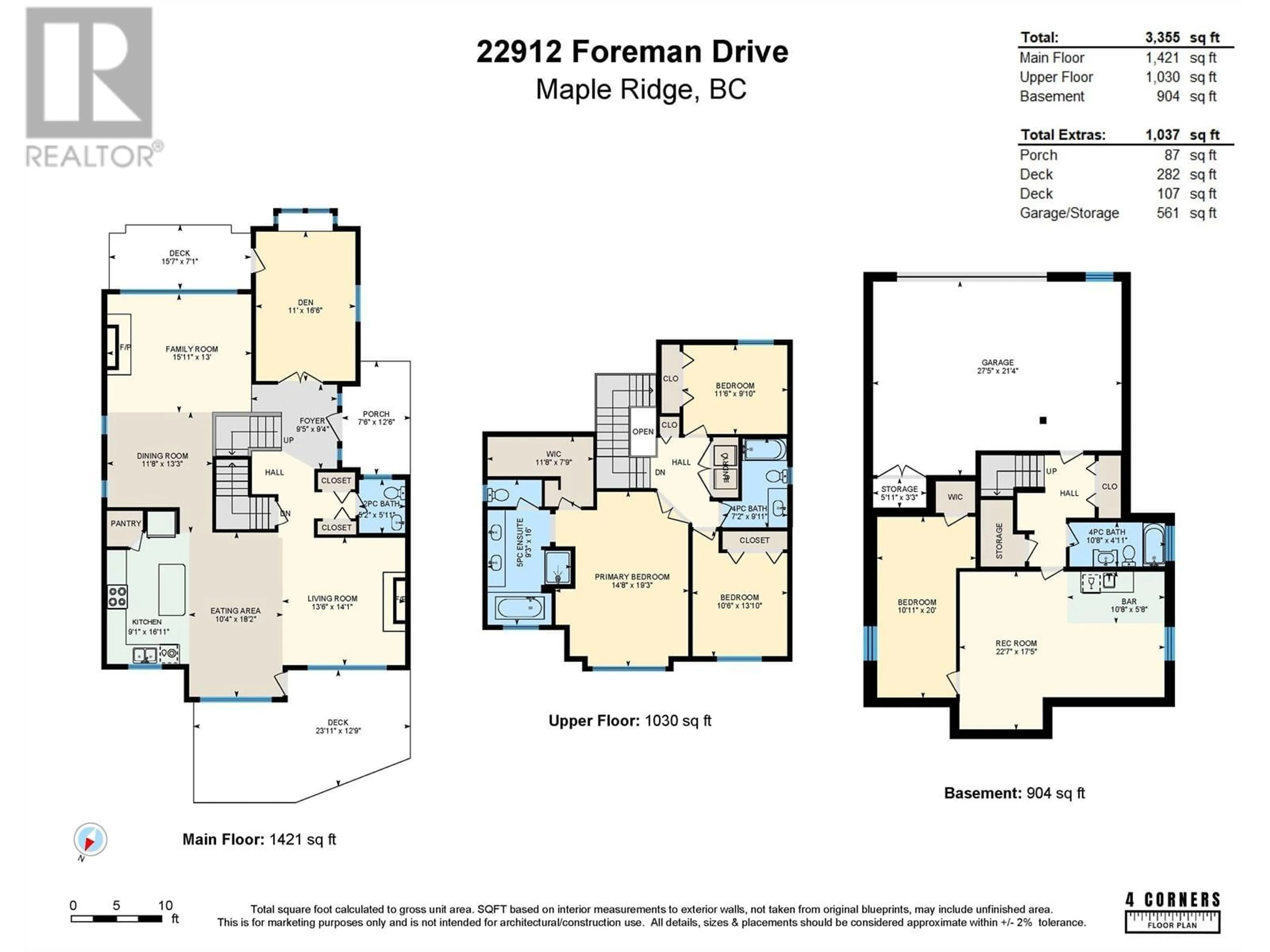 Floor plan for 22912 FOREMAN DRIVE, Maple Ridge British Columbia V4R0B1