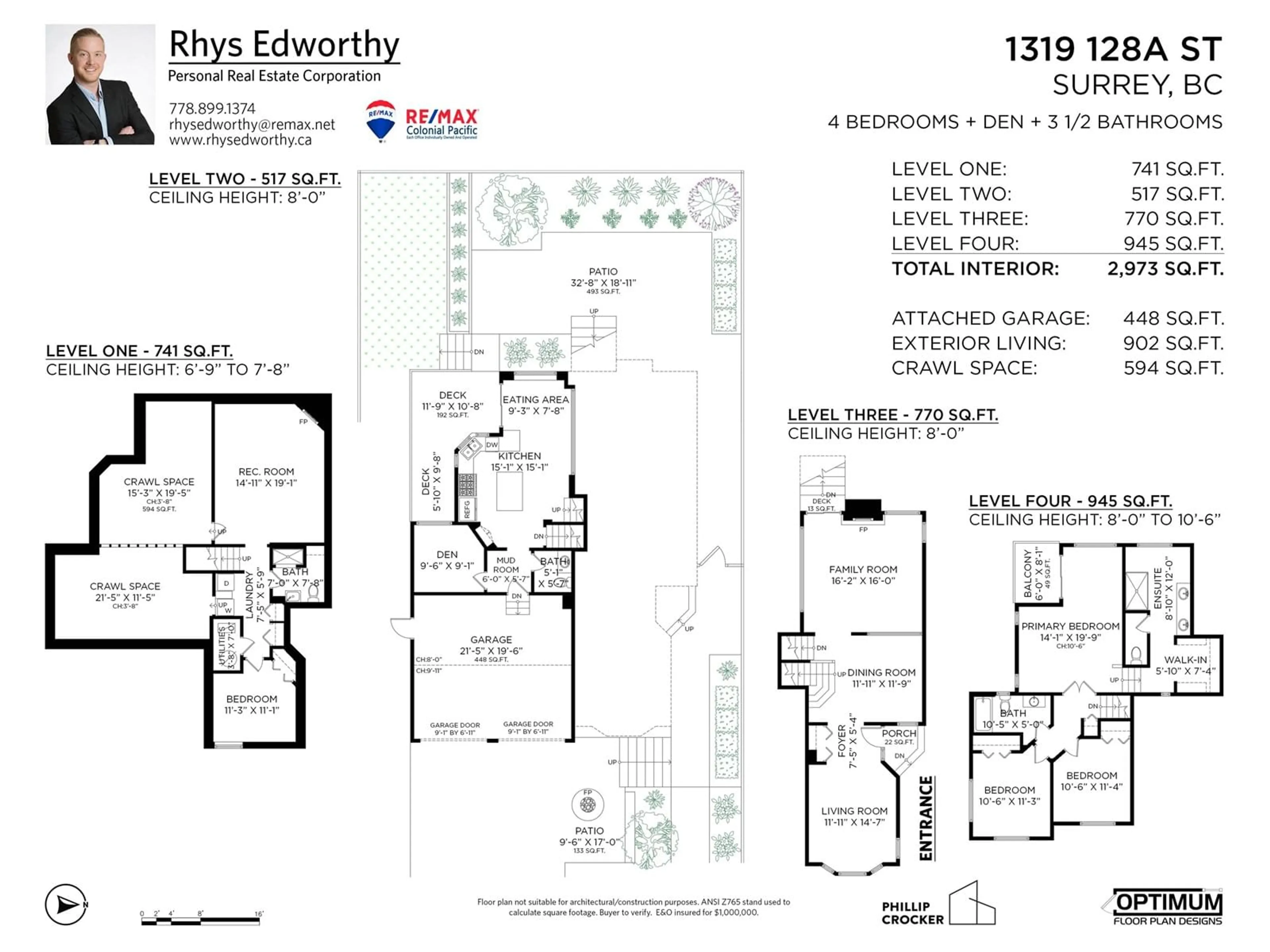 Floor plan for 1319 128A STREET, Surrey British Columbia V4A3X2