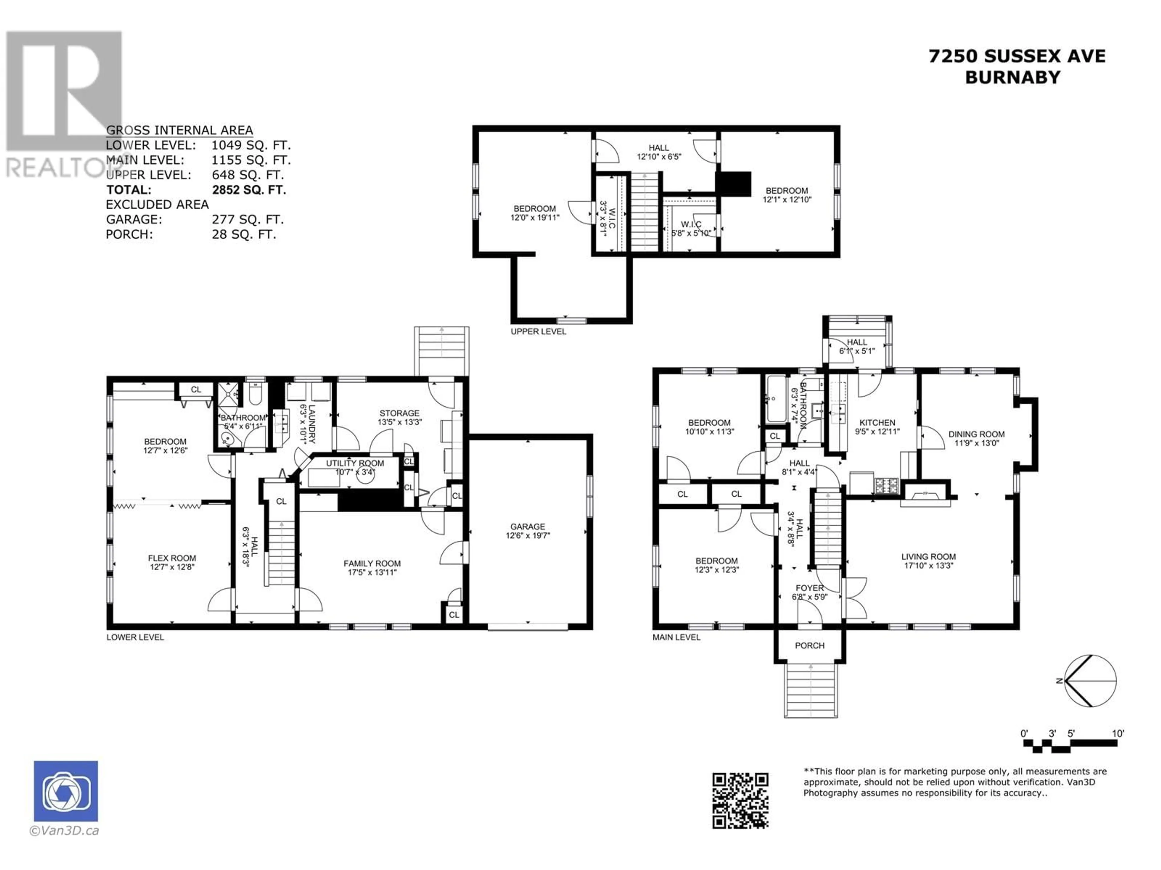 Floor plan for 7250 SUSSEX AVENUE, Burnaby British Columbia V5J3V5