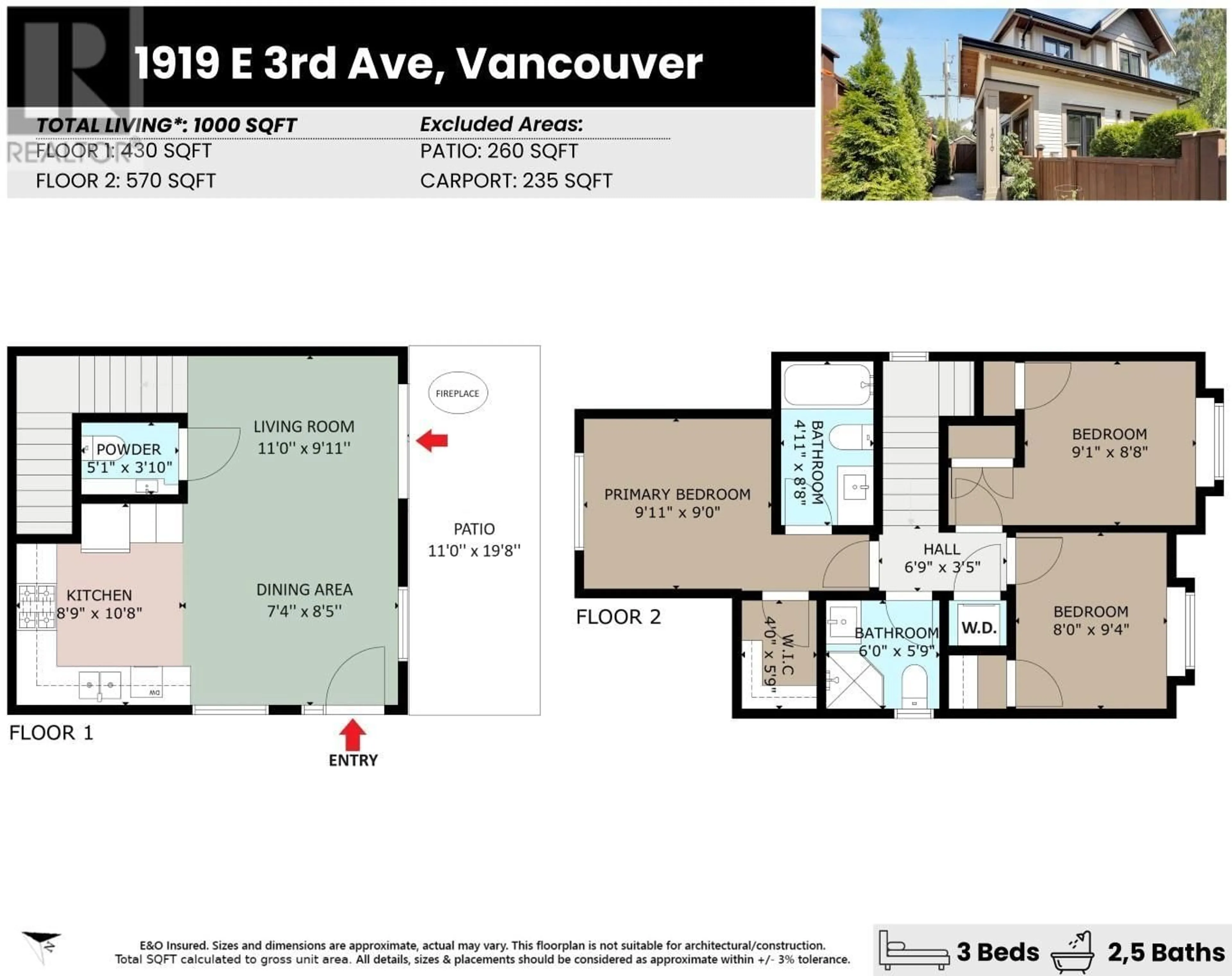 Floor plan for 1919 E 3RD AVENUE, Vancouver British Columbia V5N1H4