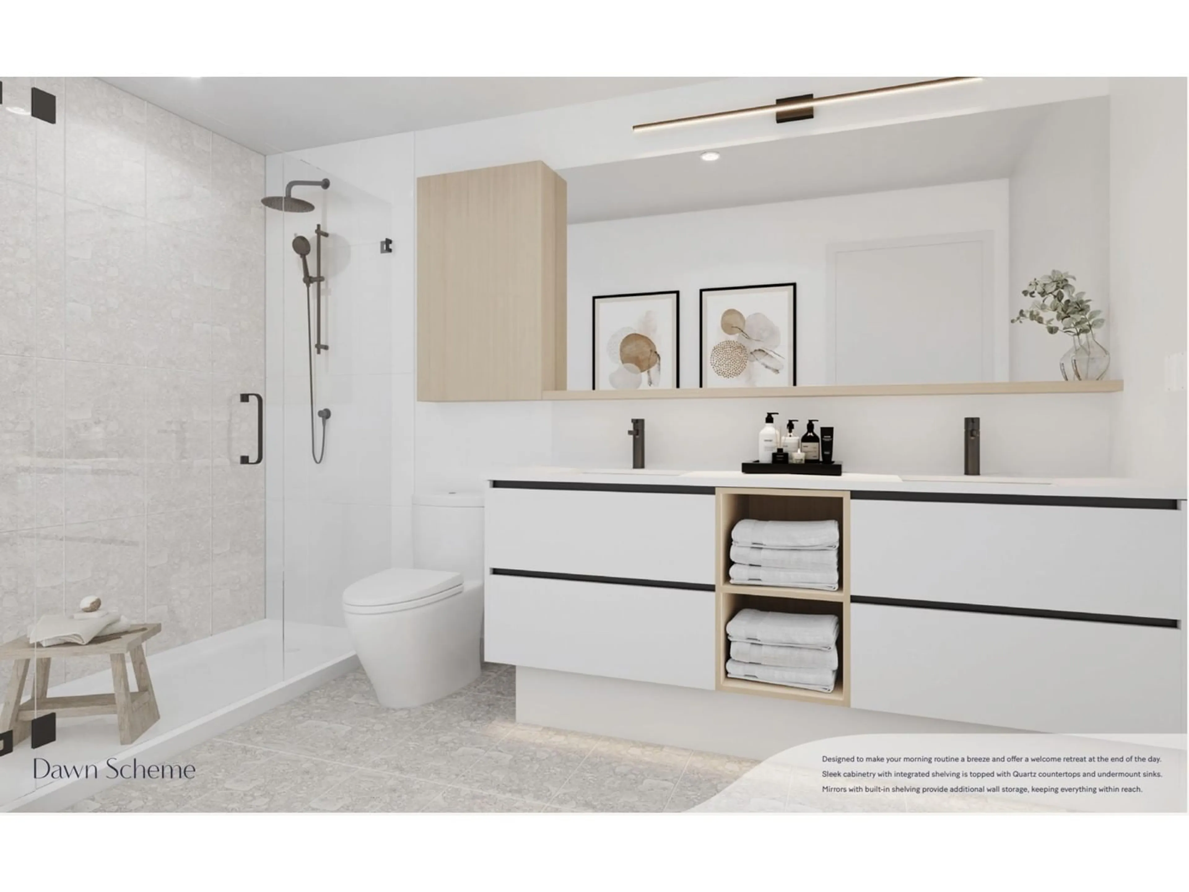 Contemporary bathroom, ceramic floors for 311 6575 195A STREET, Surrey British Columbia V0V0V0