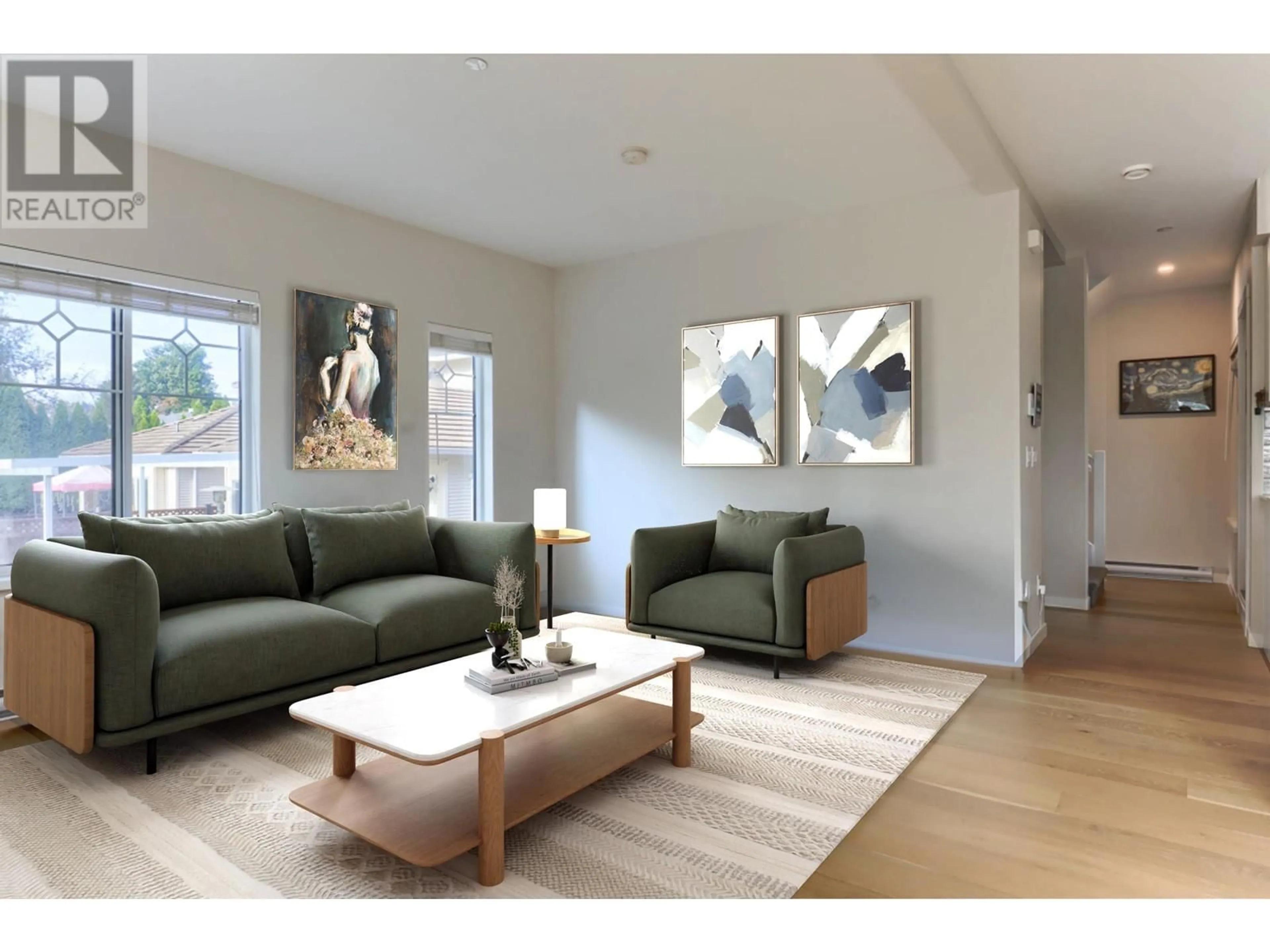 Living room, wood floors for 106 258 HART STREET, Coquitlam British Columbia V3K1R4