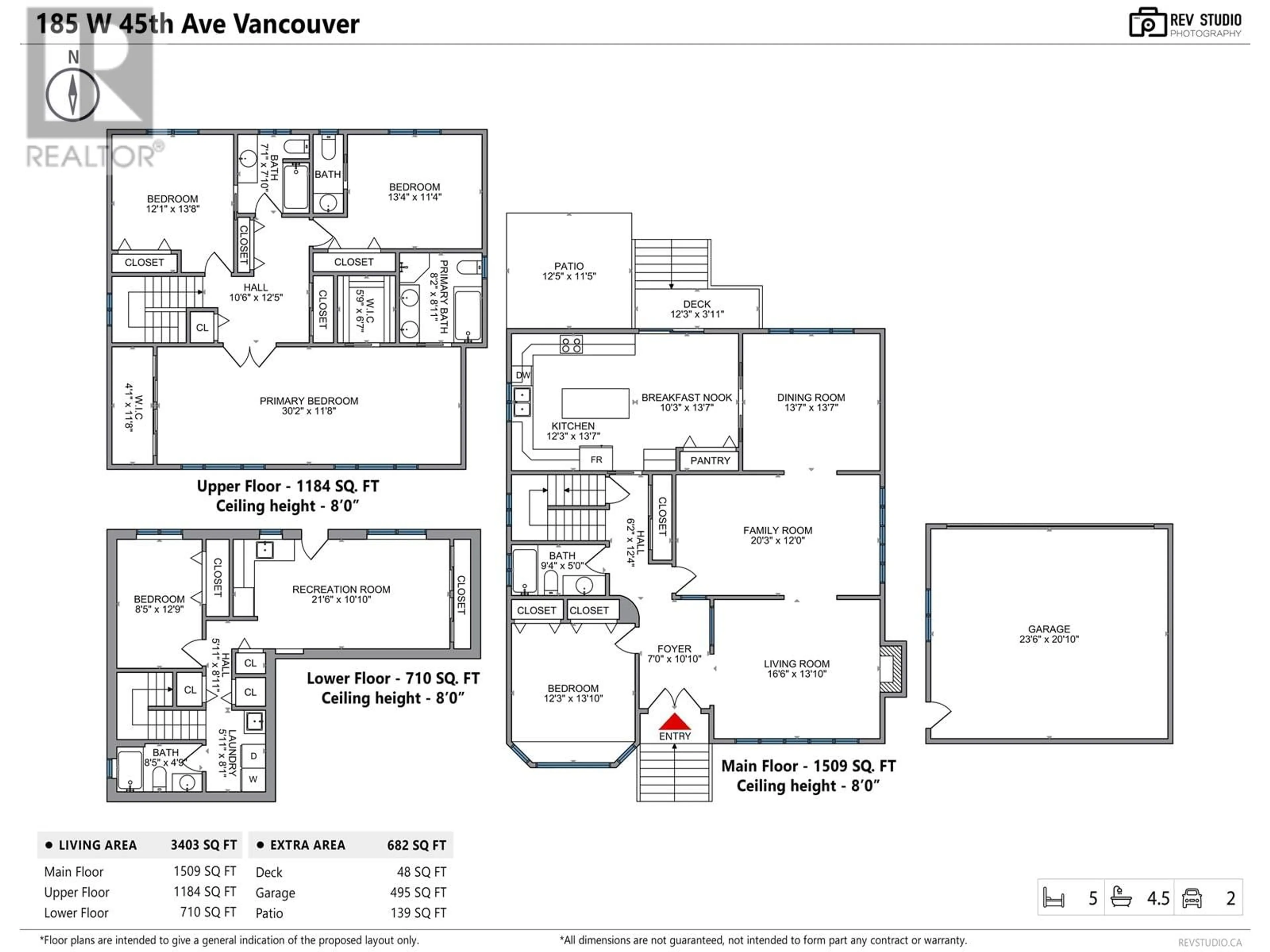Floor plan for 185 45TH AVENUE, Vancouver British Columbia V5Y2W2