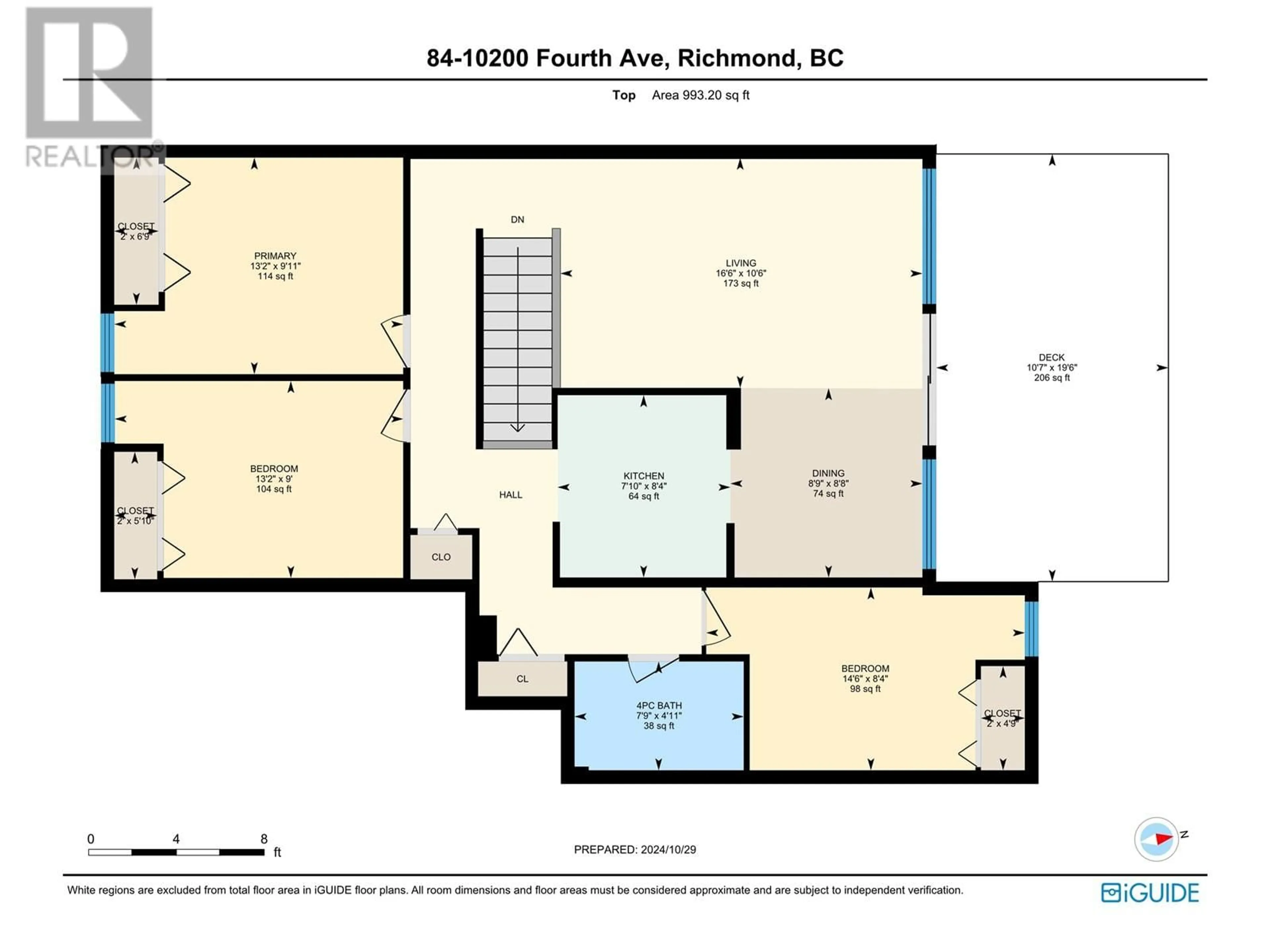 Floor plan for 84 10200 4TH AVENUE, Richmond British Columbia V7E1V3