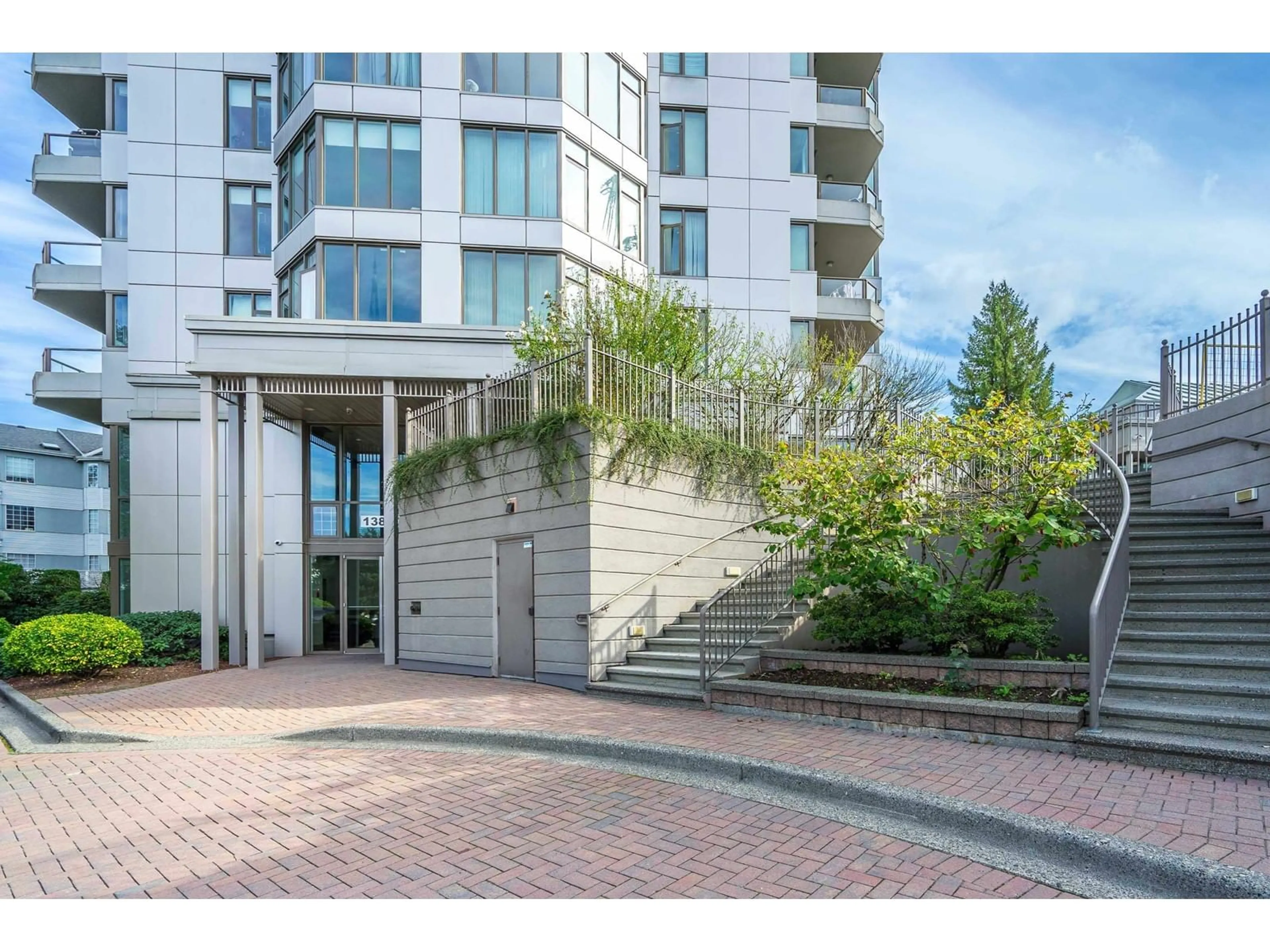 A pic from exterior of the house or condo, the street view for 2101 13880 101 AVENUE, Surrey British Columbia V3T5T1