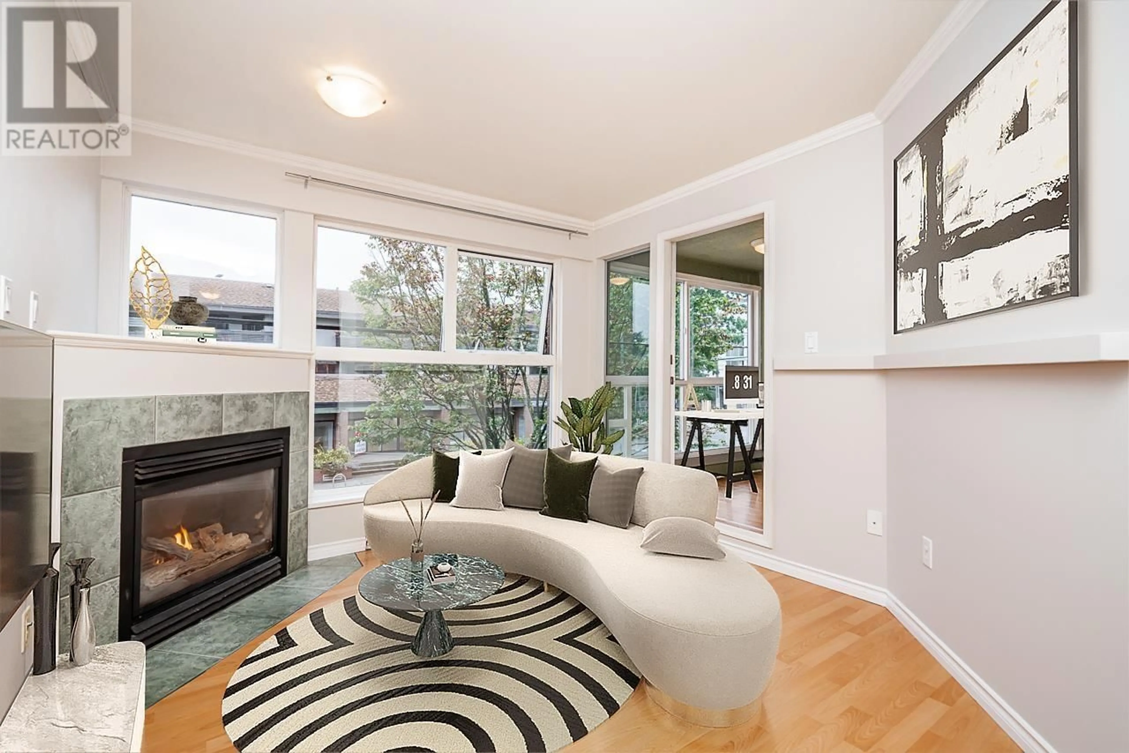 Living room, wood floors for 201 2025 STEPHENS STREET, Vancouver British Columbia V6K3W2