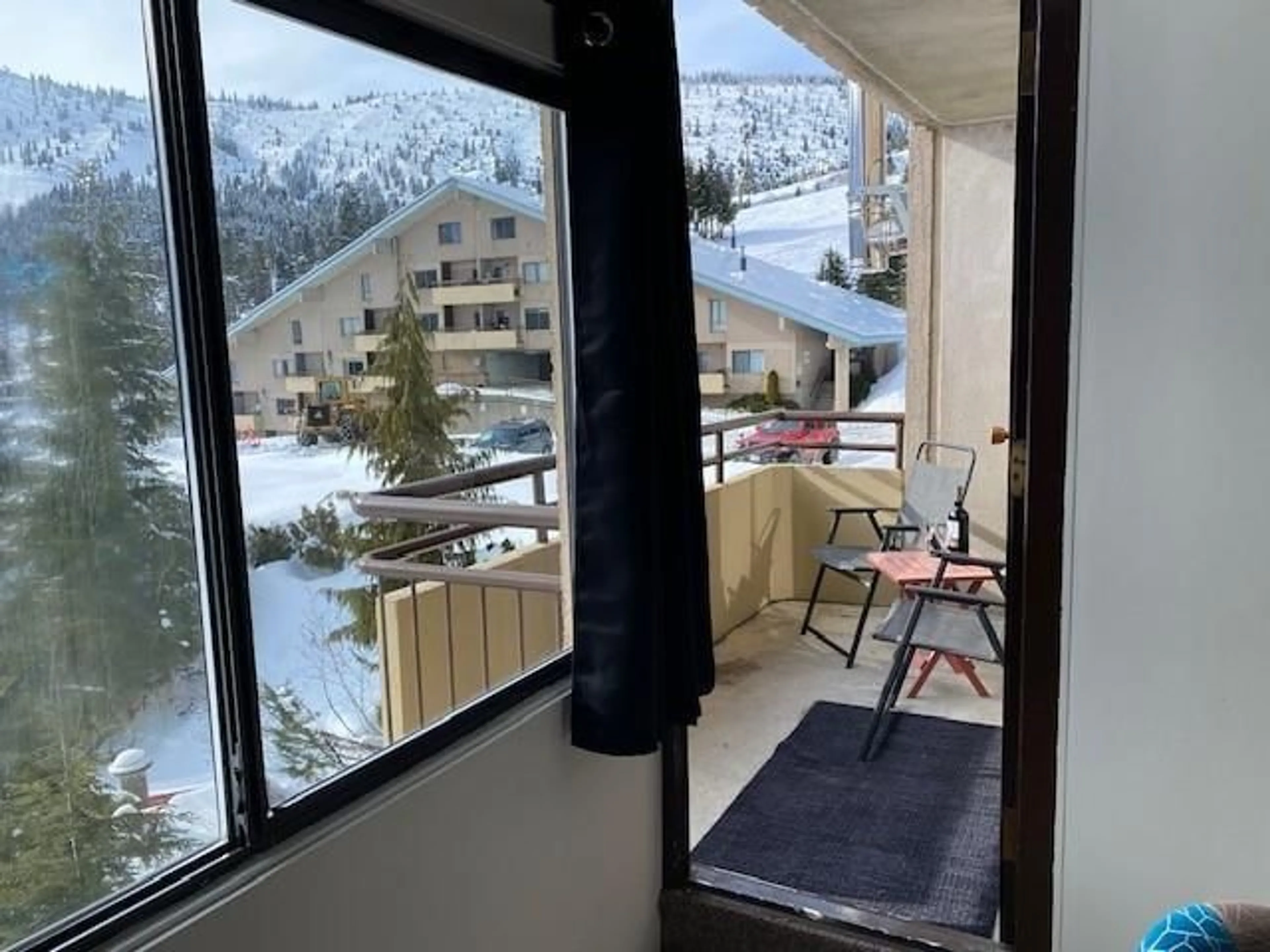 Balcony in the apartment, mountain view for 303B - 21000 ENZIAN, Agassiz British Columbia V0M1A1