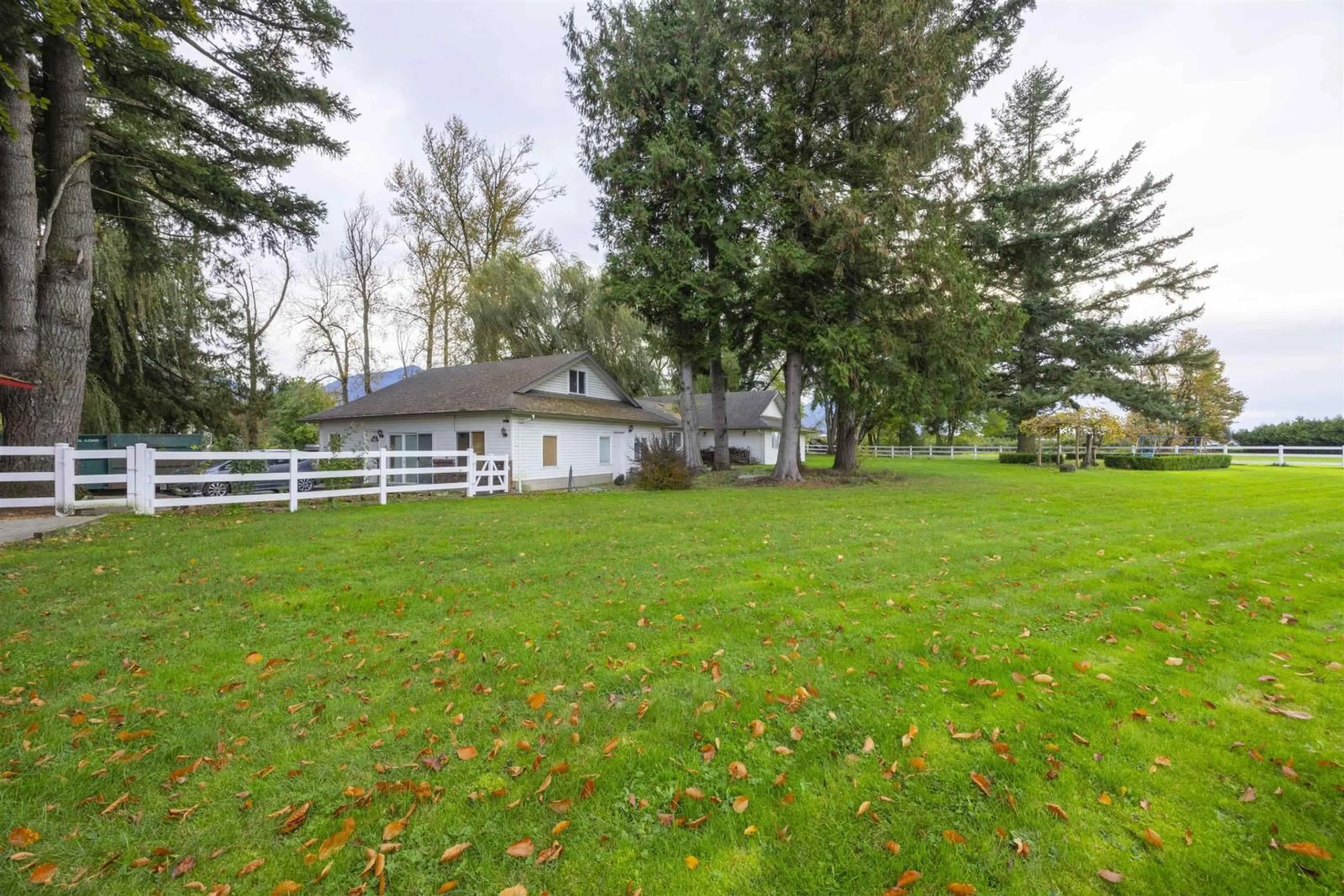 Patio, the fenced backyard for 6911 CHILLIWACK RIVER ROAD, Chilliwack British Columbia V2R4M2