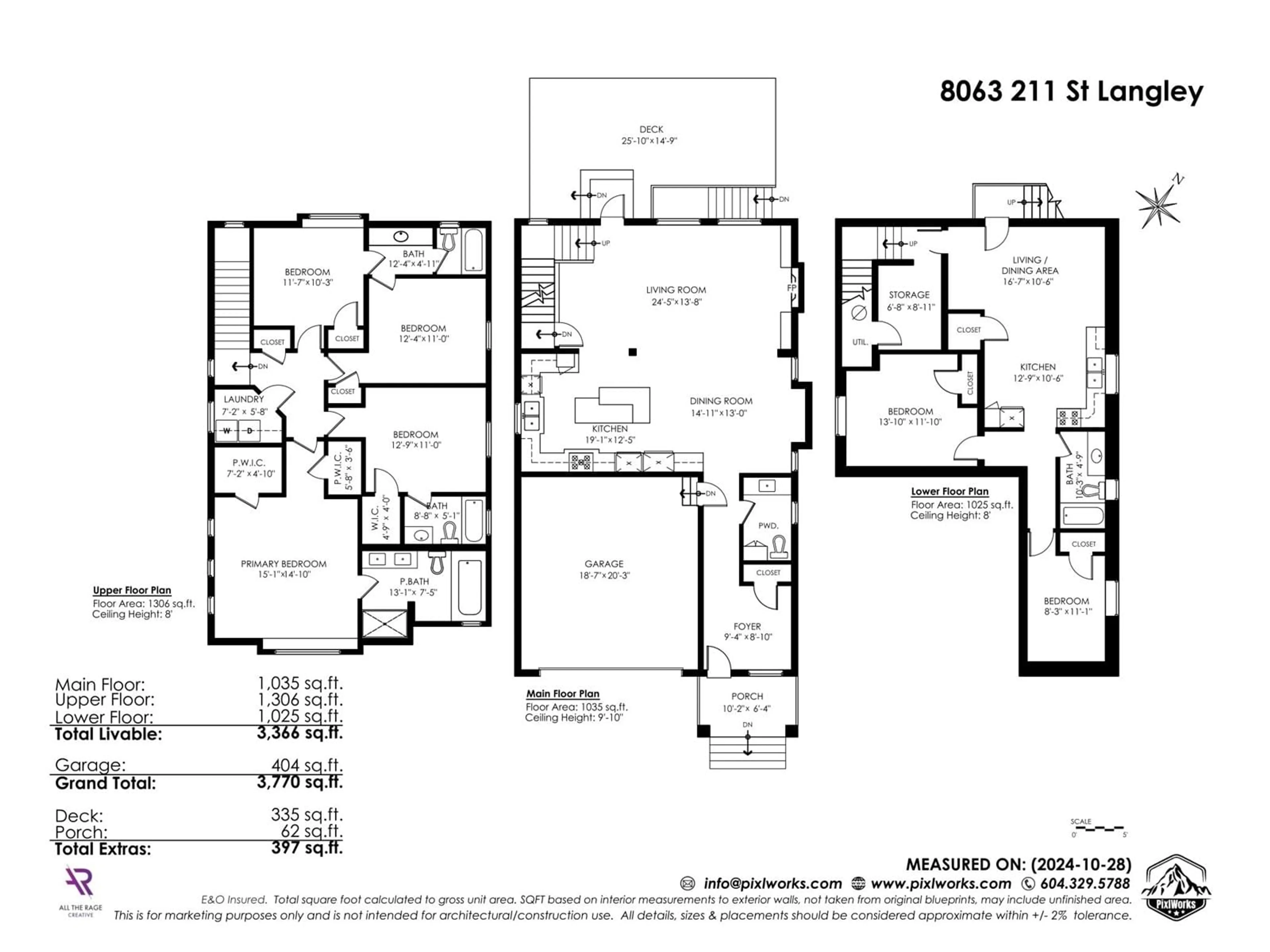 Floor plan for 8063 211 STREET, Langley British Columbia V2Y0K4