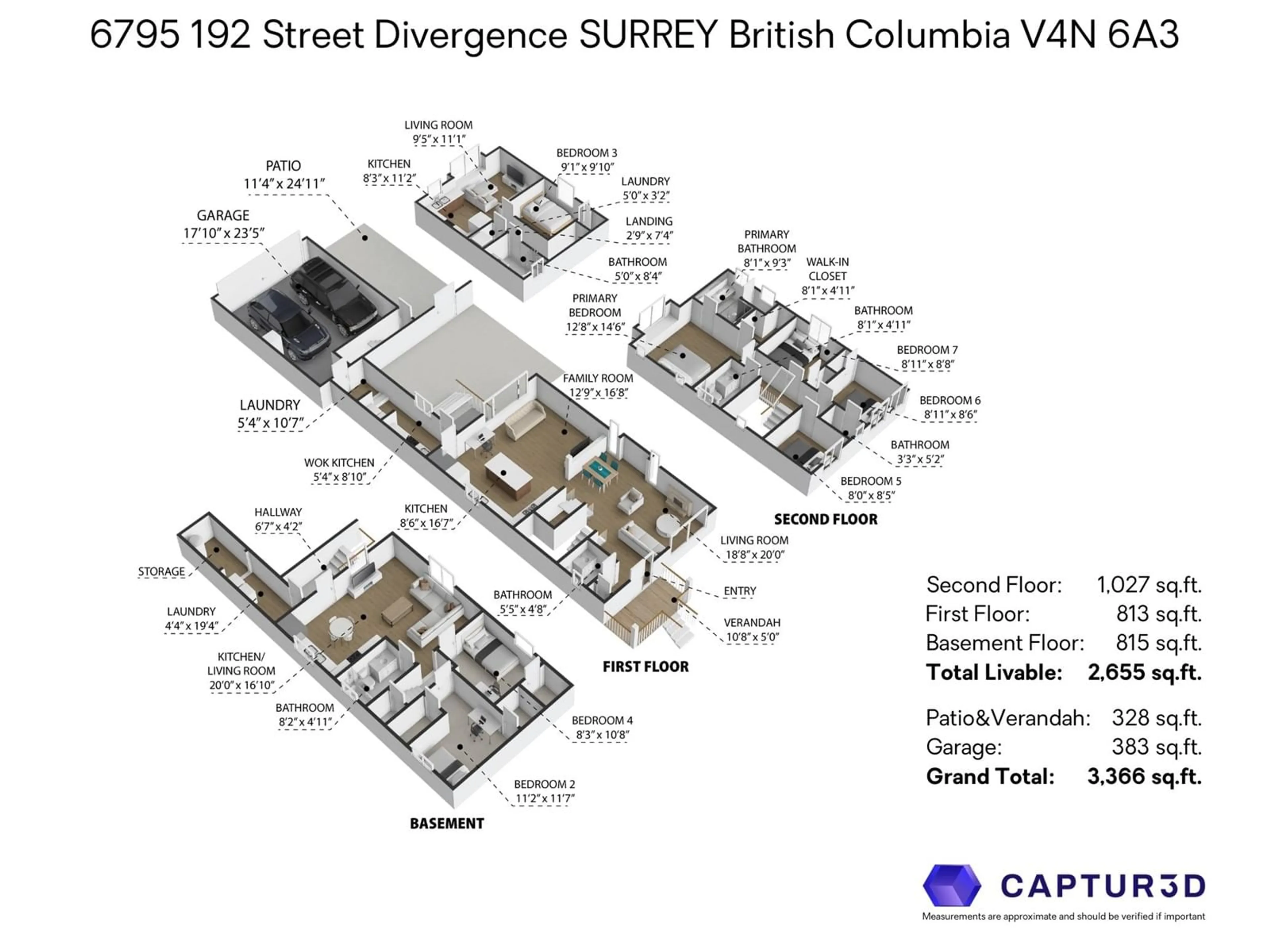 Floor plan for 6795 192 STREET DIVERSION, Surrey British Columbia V4N6A3